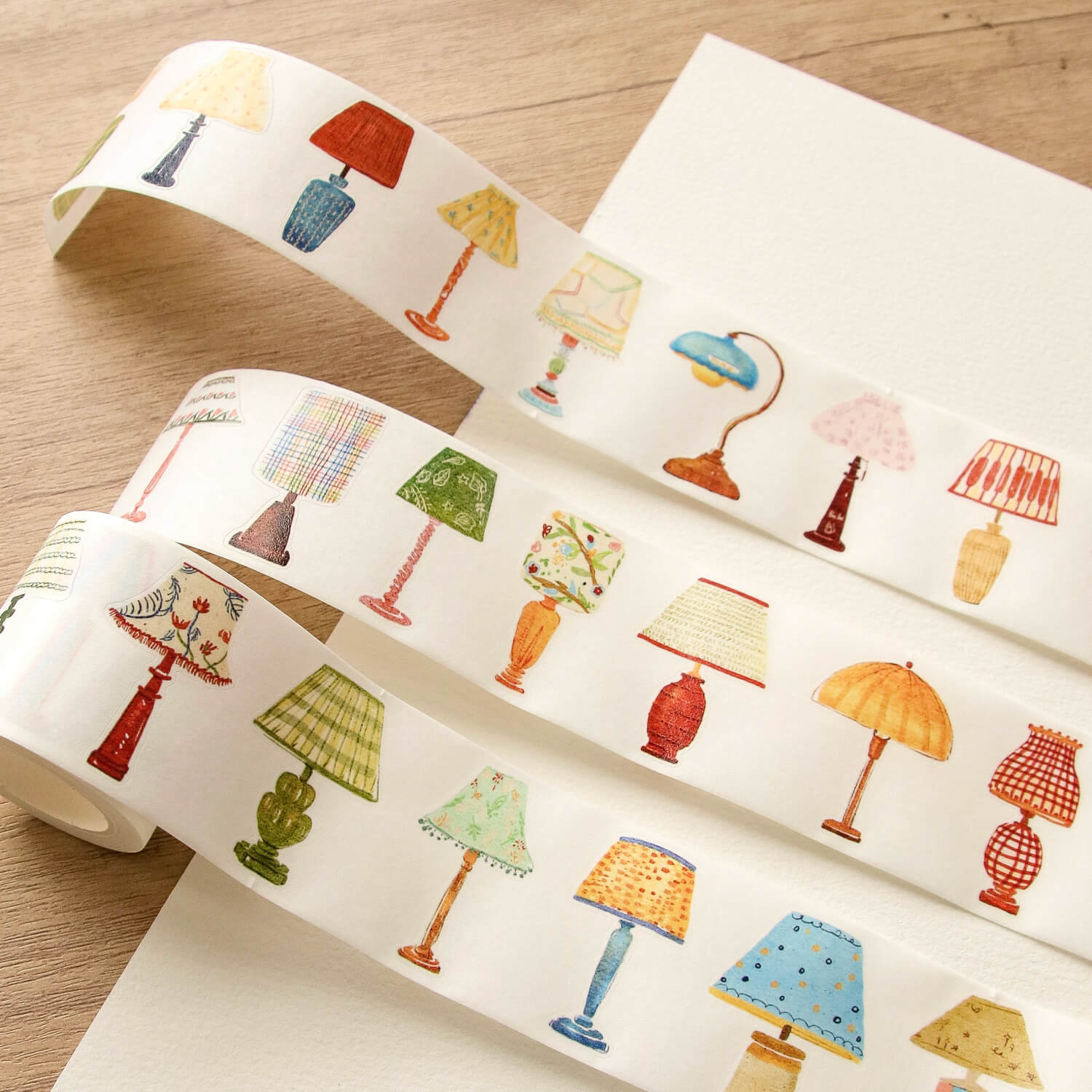 Zhiling Studio Kiss Cut Masking Tape - Lots of Lamps