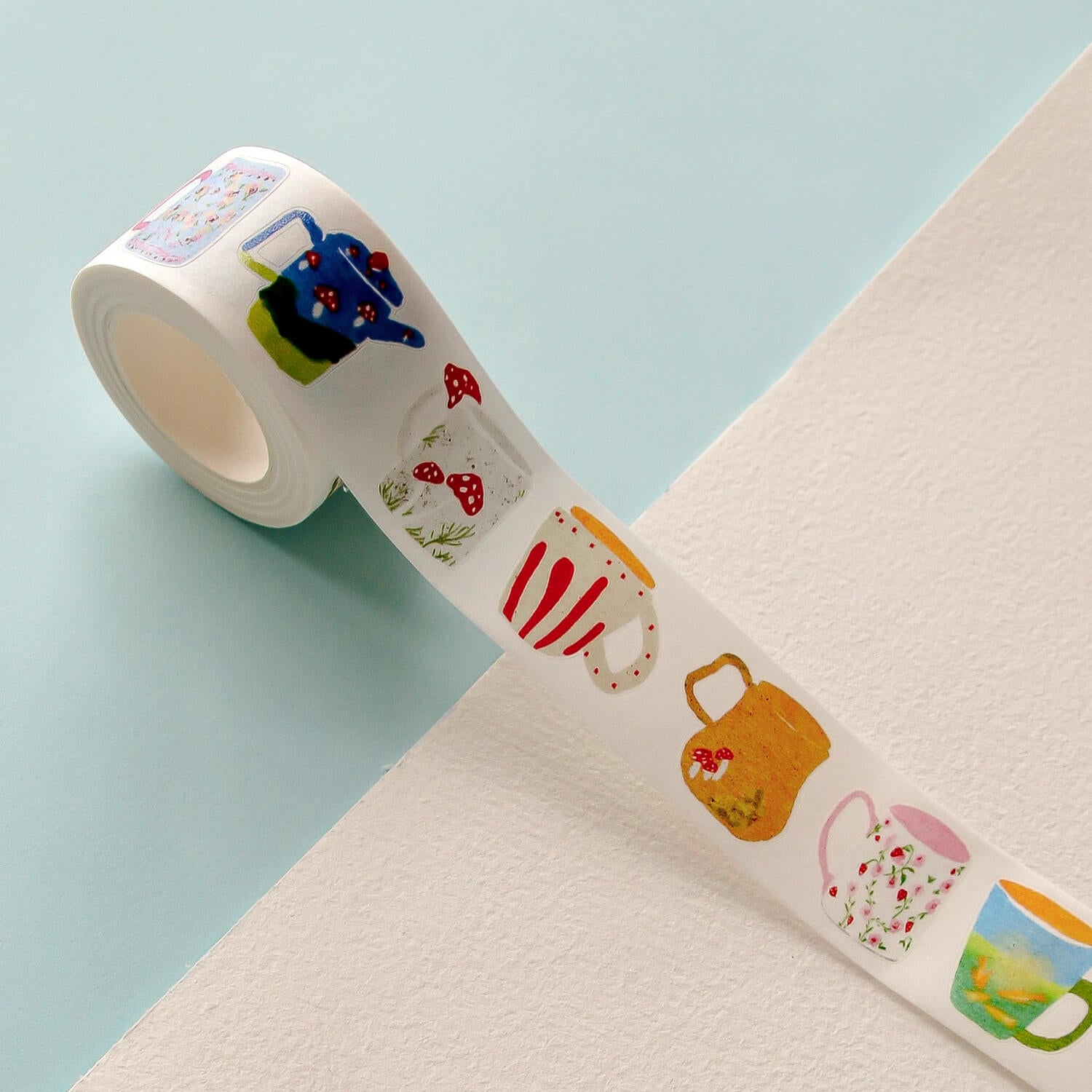 Zhiling Studio Kiss Cut Masking Tape - Lots of Mugs