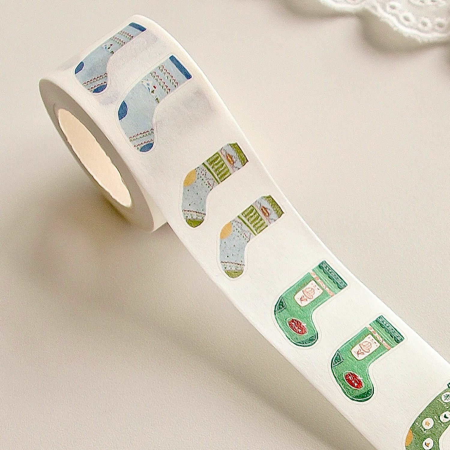 Zhiling Studio Kiss Cut Masking Tape - Lots of Socks