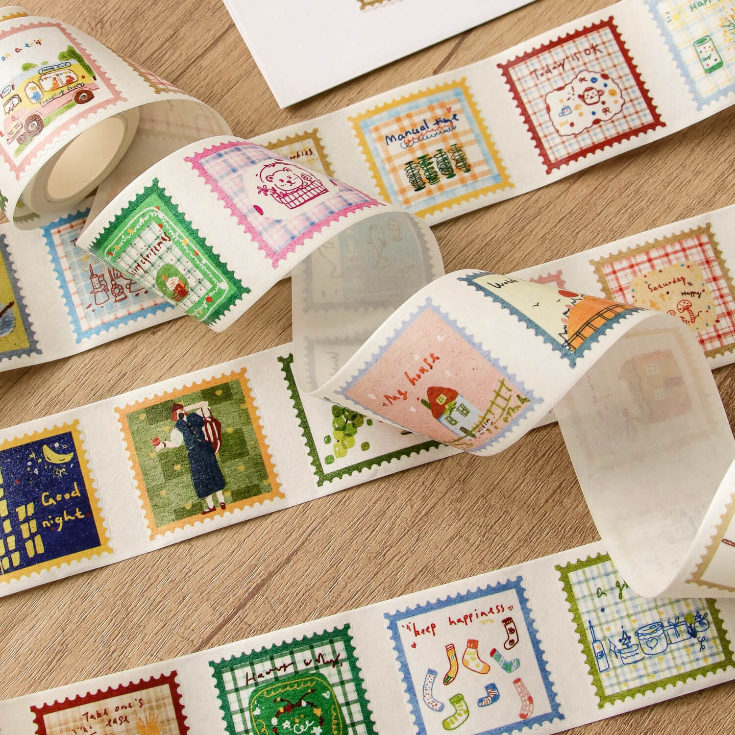 Zhiling Studio Kiss Cut Masking Tape - Lots of Stamps