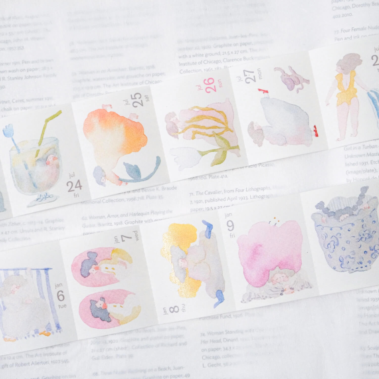 dodolulu 2026 365-Day Washi Tape Calendar