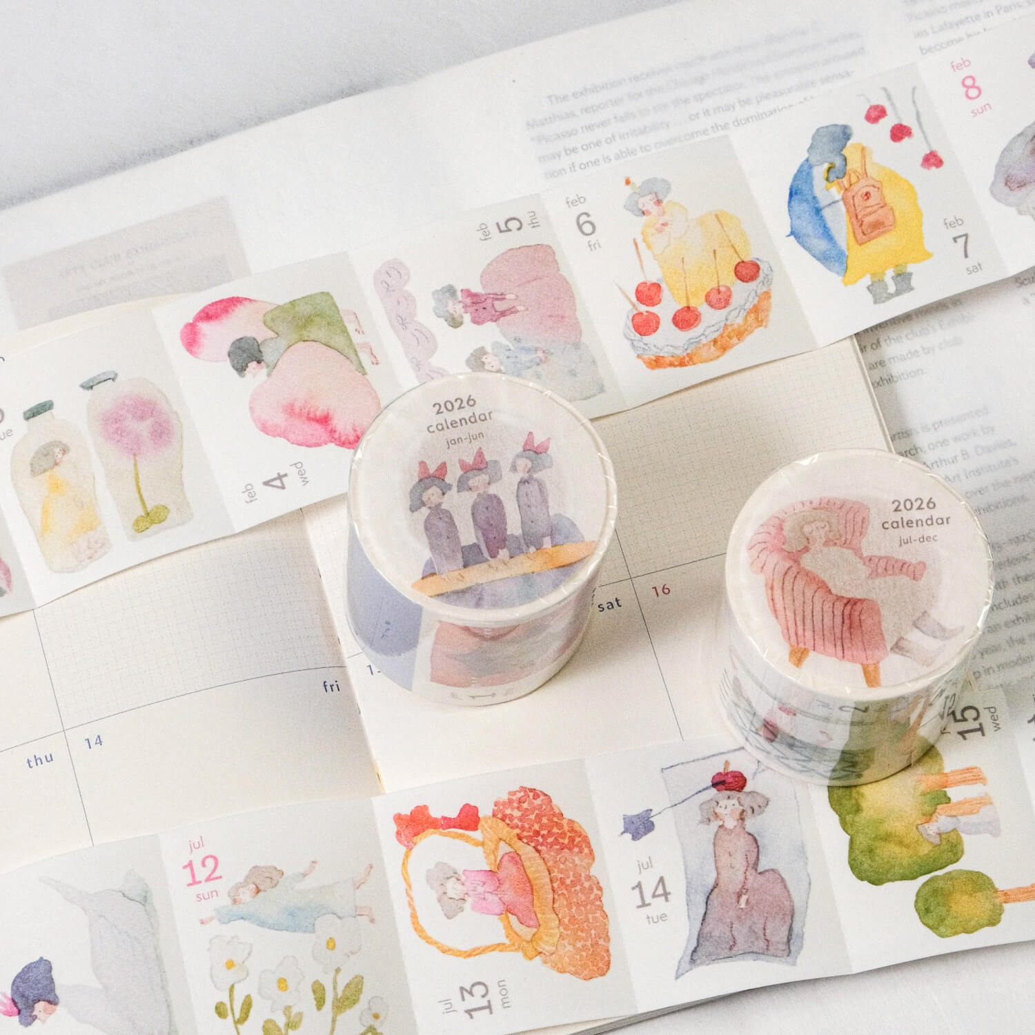 dodolulu 2026 365-Day Washi Tape Calendar
