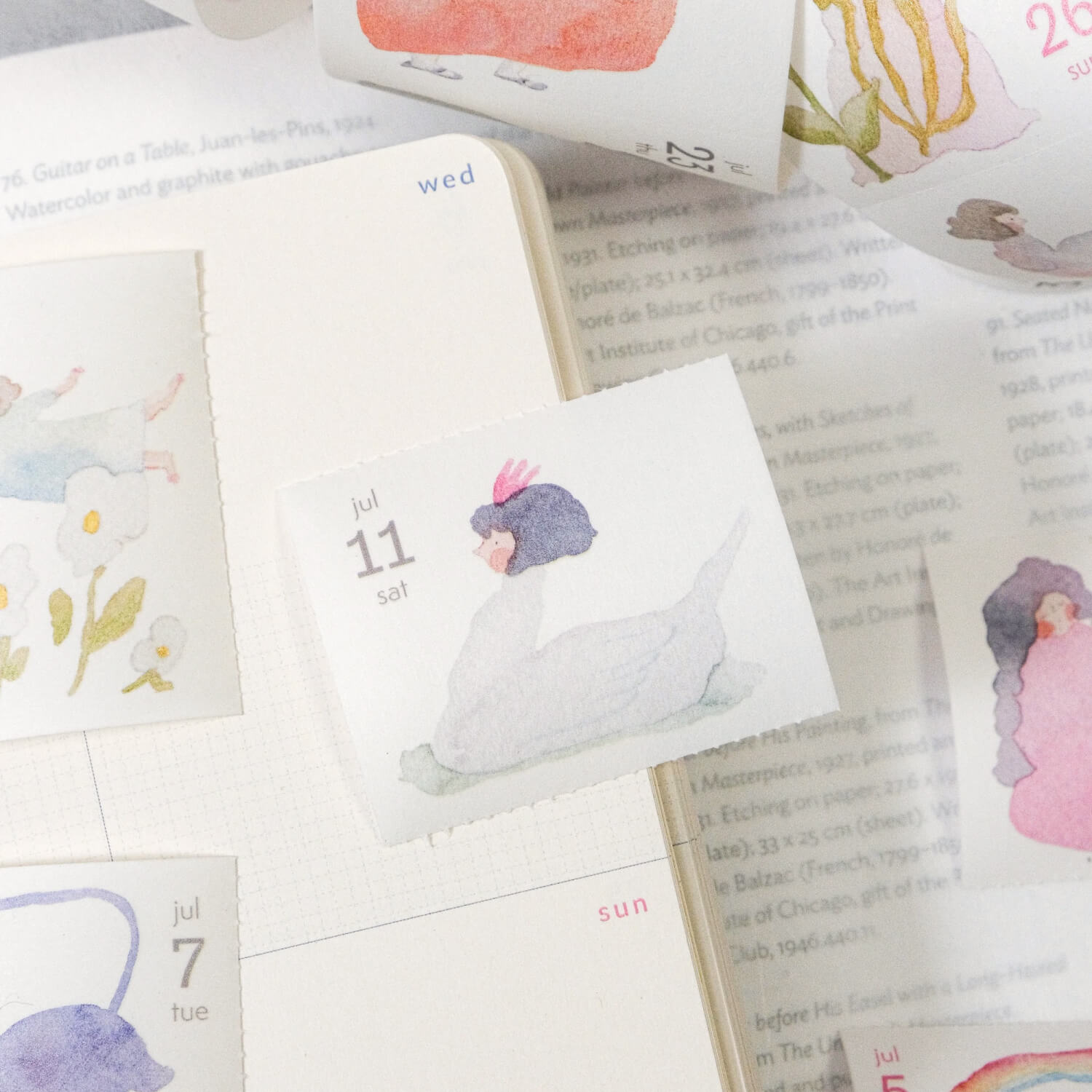 dodolulu 2026 365-Day Washi Tape Calendar