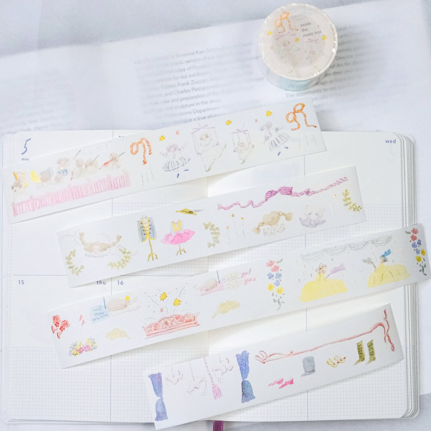 dodolulu Foil Washi Tape - Inside the Music Box