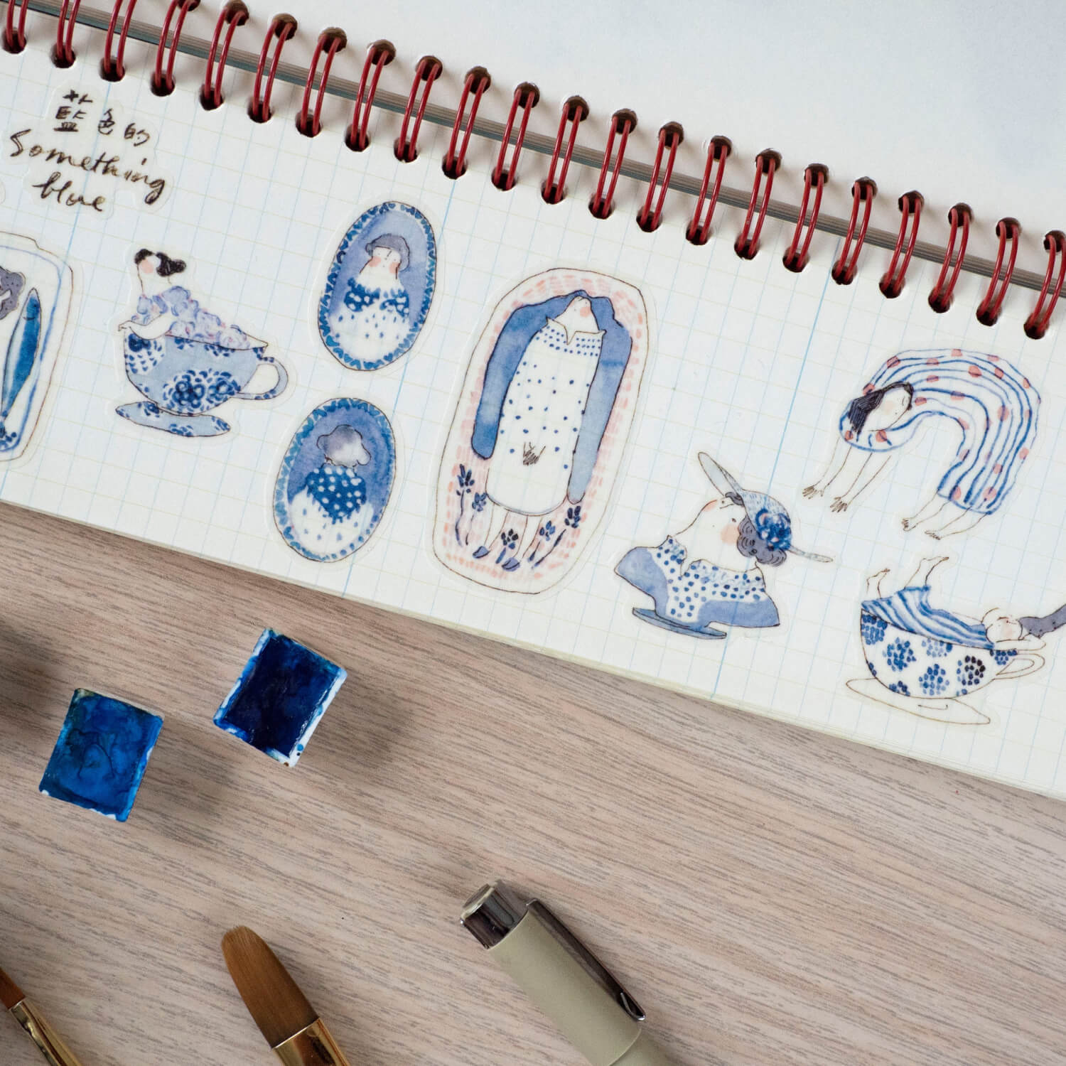 dodolulu Sticker Sheet - Something Blue
