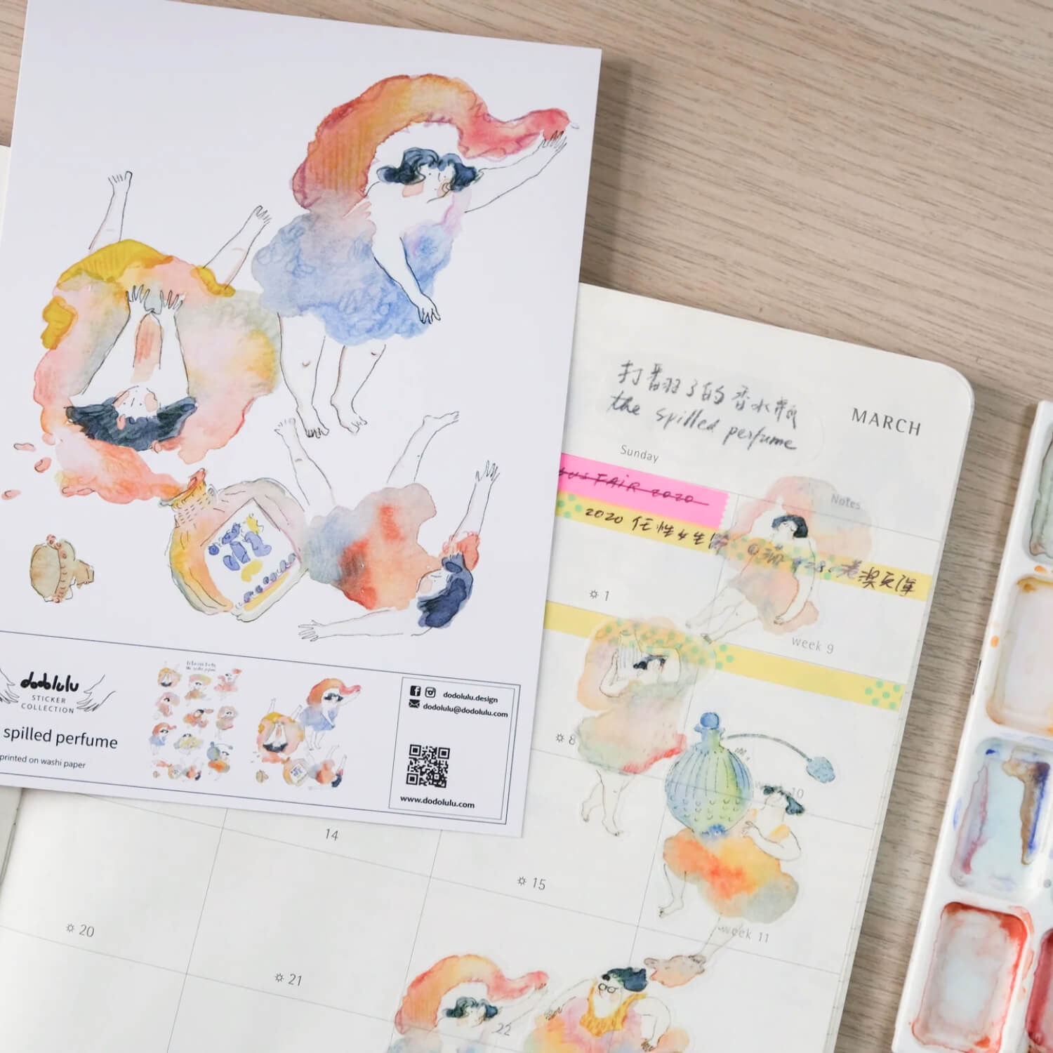 dodolulu Sticker Sheet - The Spilled Perfume