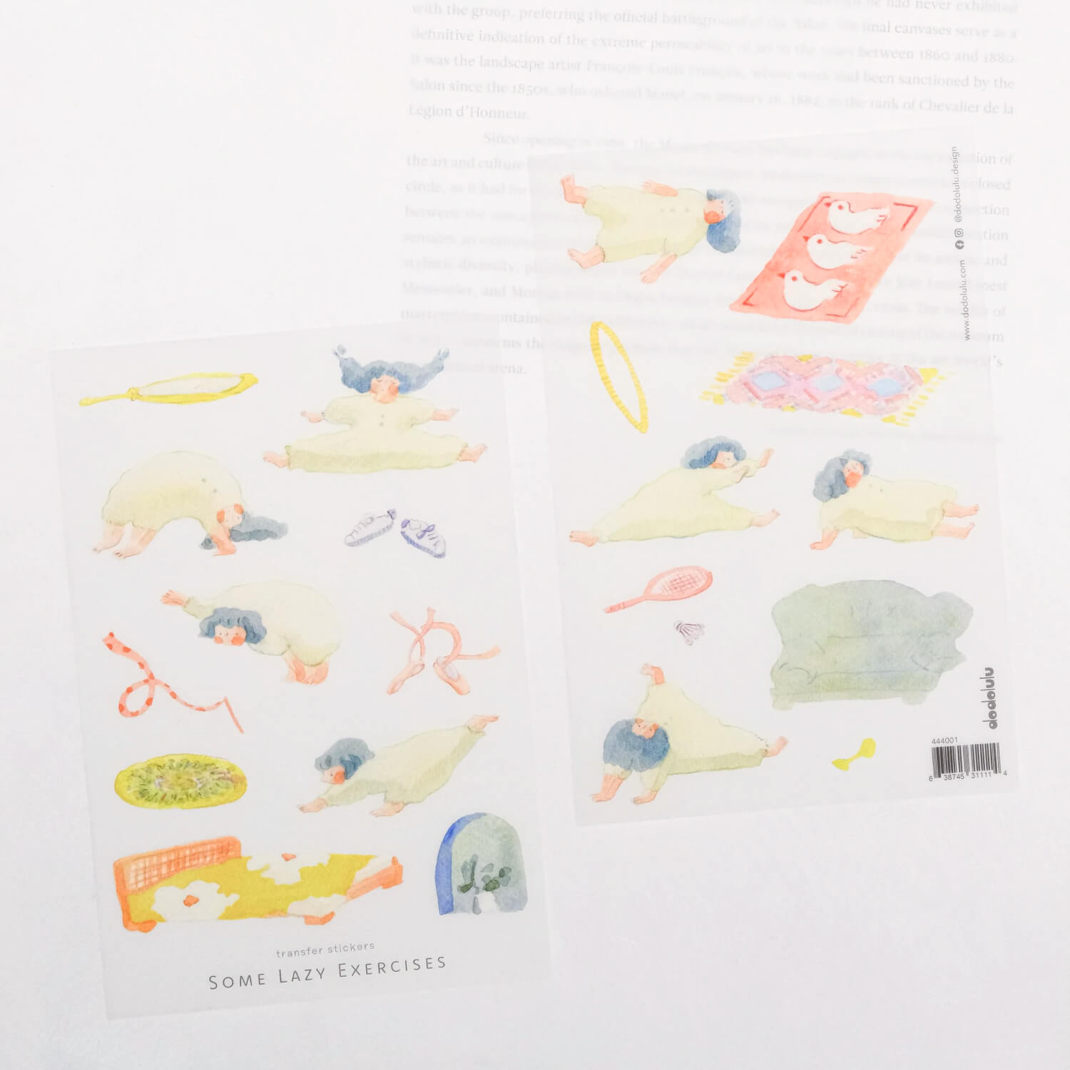 dodolulu Transfer Stickers – Some Lazy Exercises