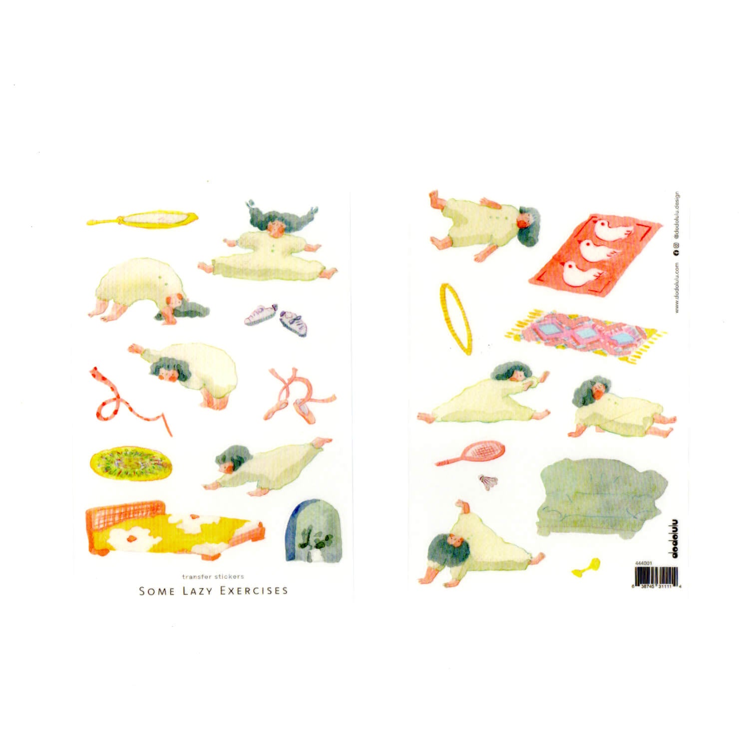 dodolulu Transfer Stickers – Some Lazy Exercises