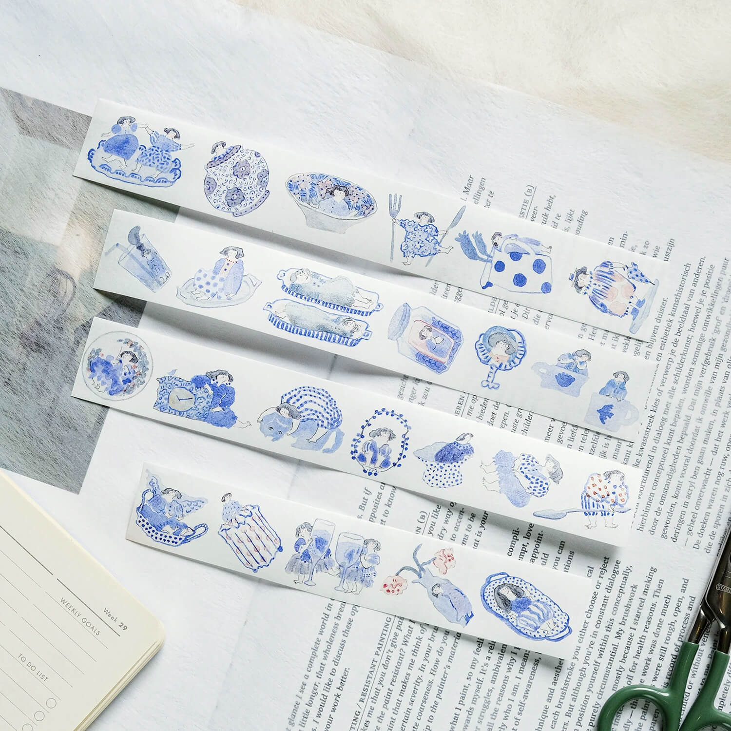 dodolulu Washi Tape – Blue and White