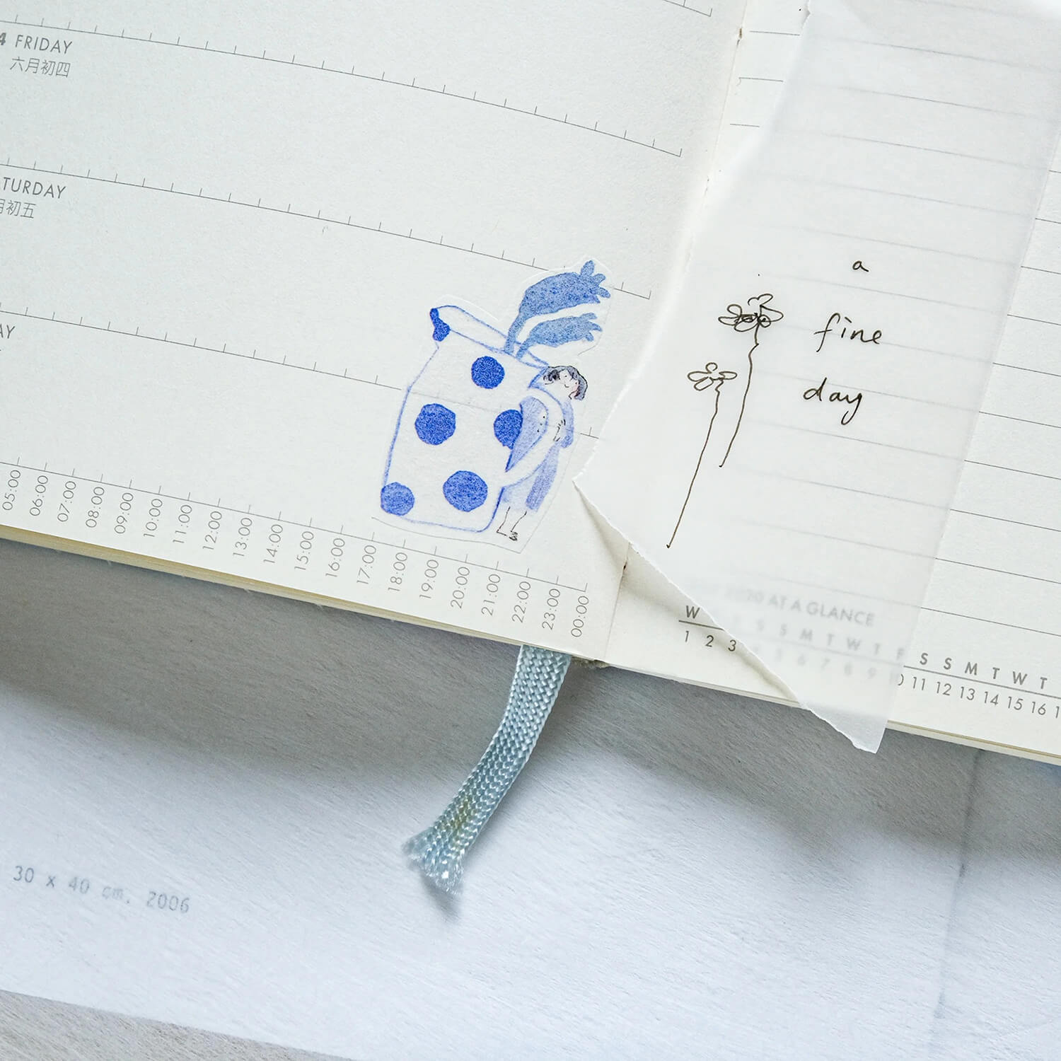 dodolulu Washi Tape – Blue and White