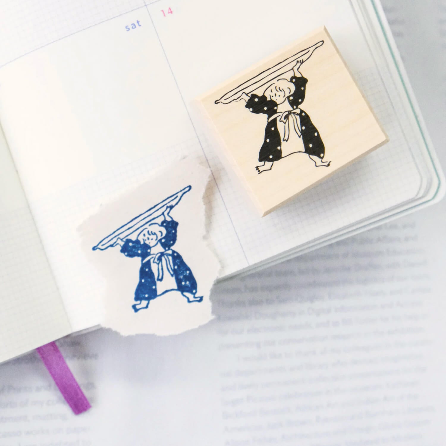 dodolulu Wooden Stamp - Bon Appétit