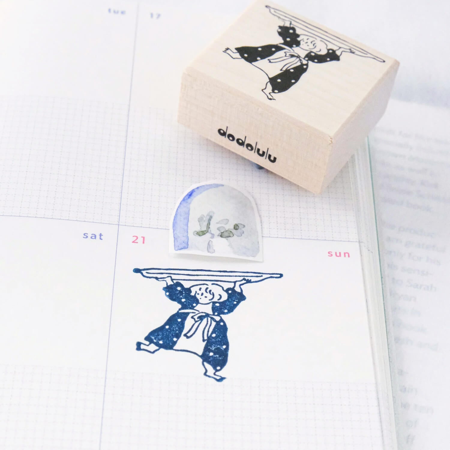 dodolulu Wooden Stamp - Bon Appétit