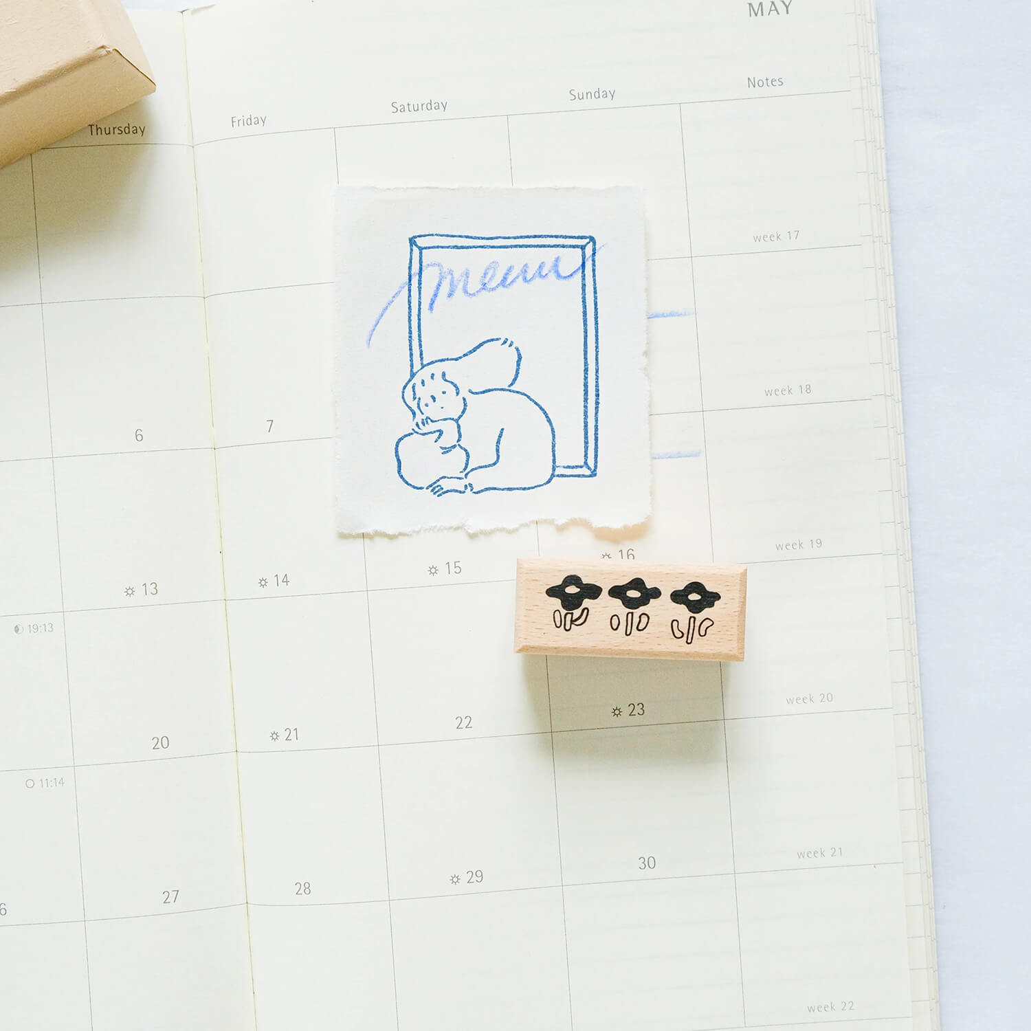 dodolulu Wooden Stamp Set - By the Window