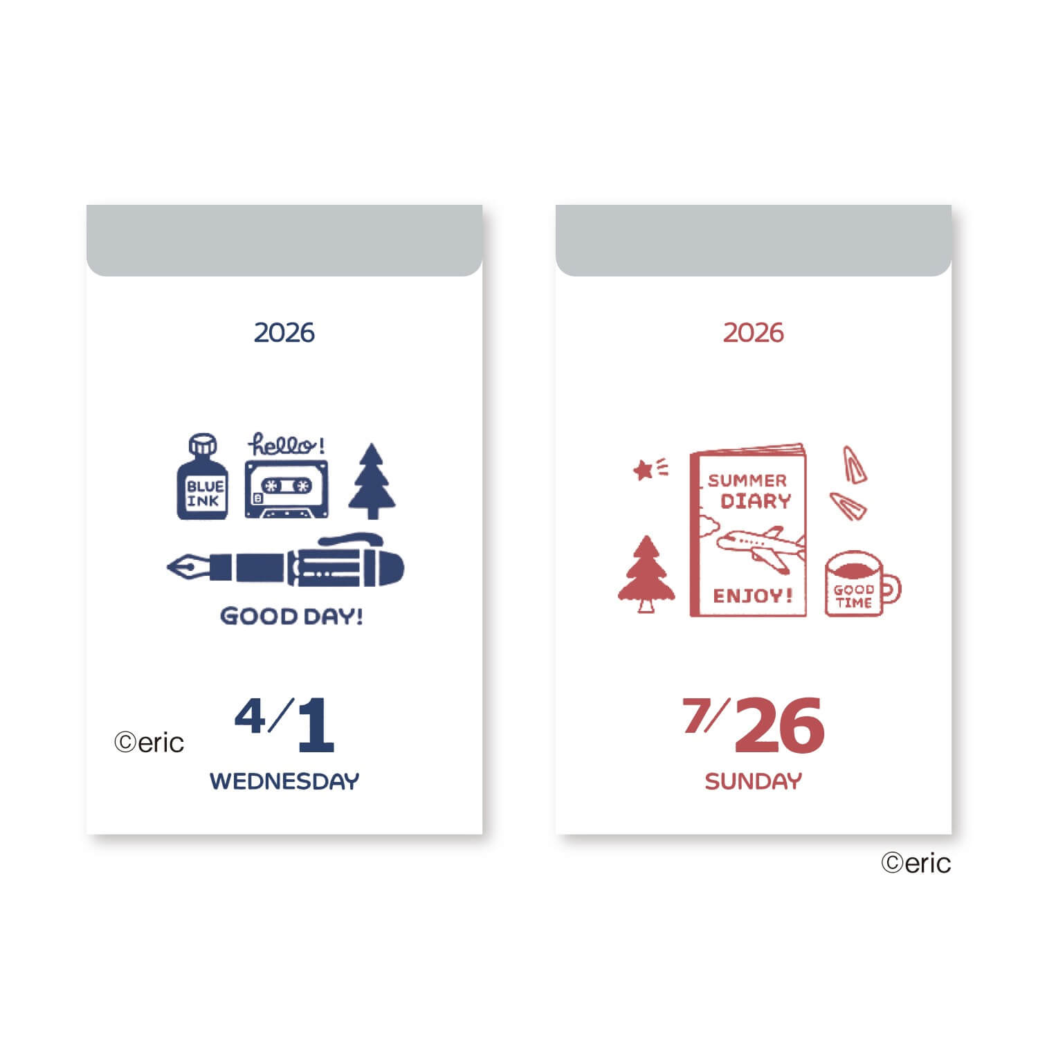 eric small things 2026 Daily Tear-Off Calendar