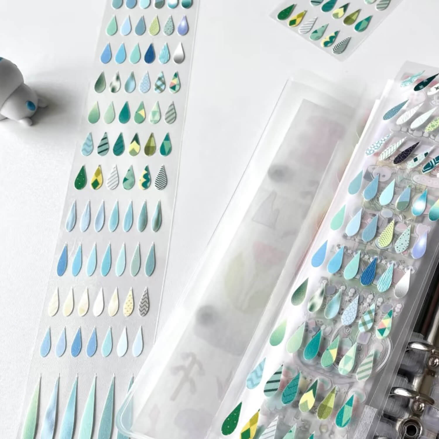 iifloccus Kiss Cut Glitter Masking Tape – Raindrop