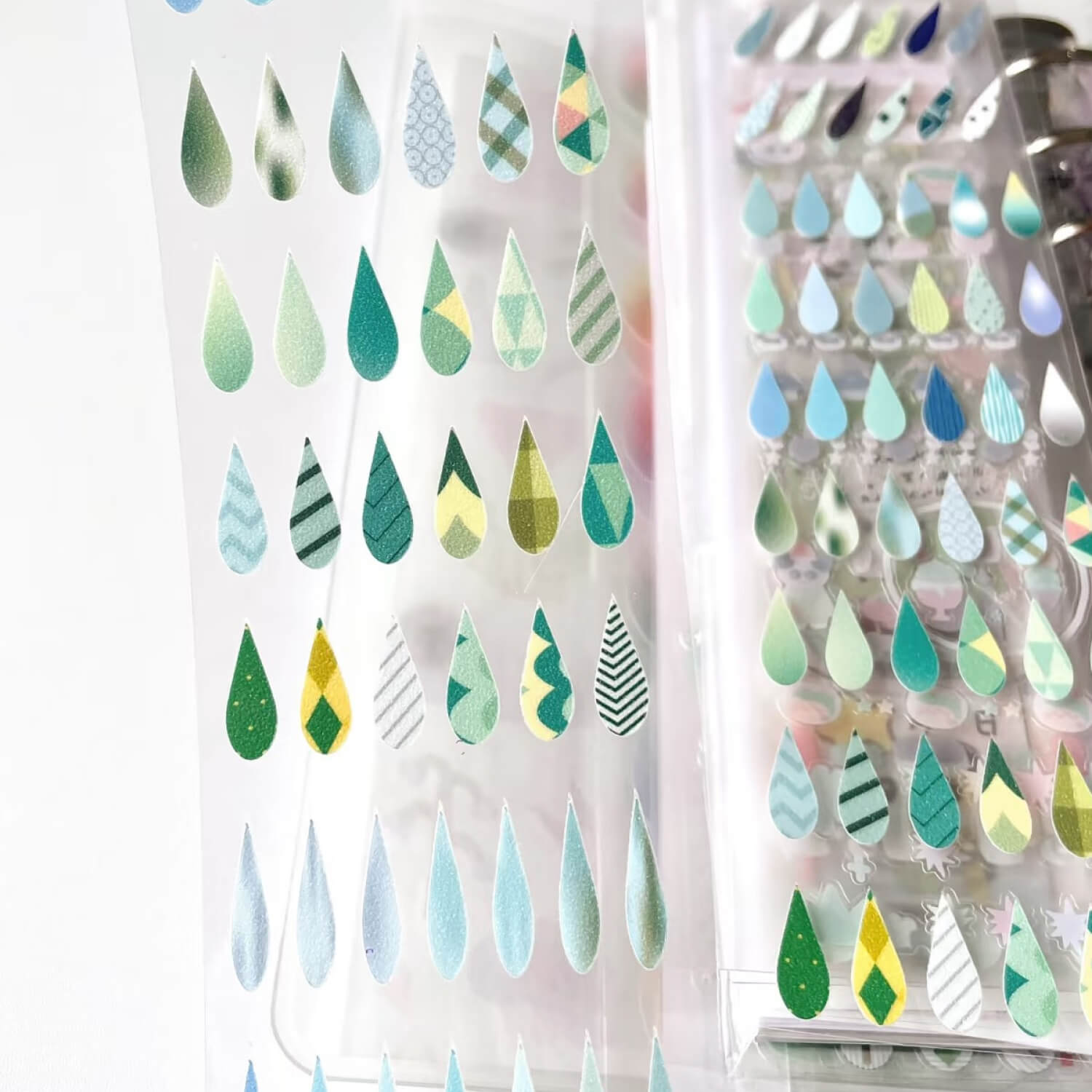 iifloccus Kiss Cut Glitter Masking Tape – Raindrop