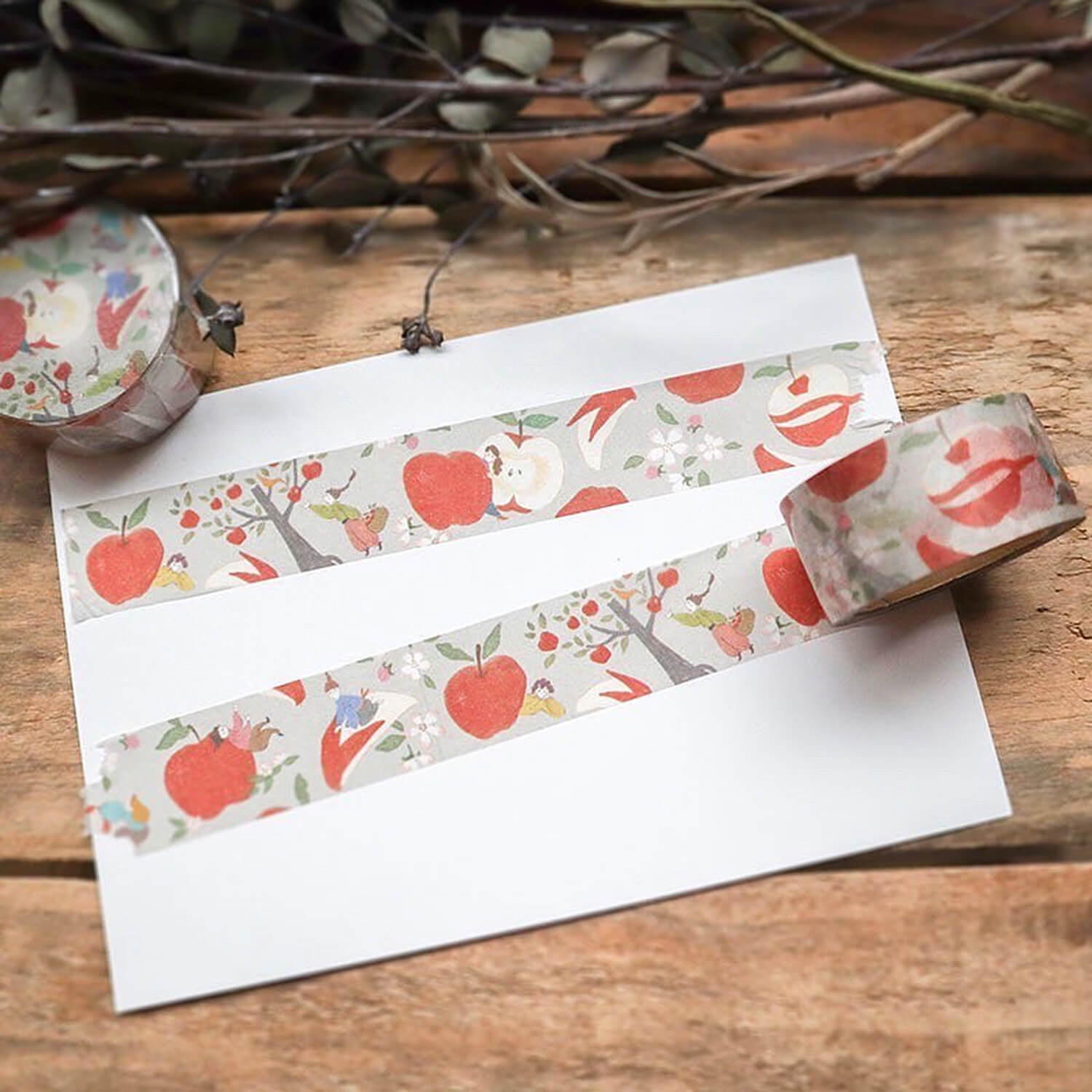 meriBUN Local Series Washi Tape – Aomori Apples & People