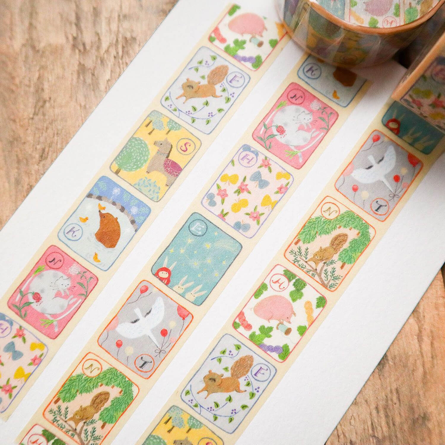 meriBUN Local Series Washi Tape – Gunma Animal Karuta