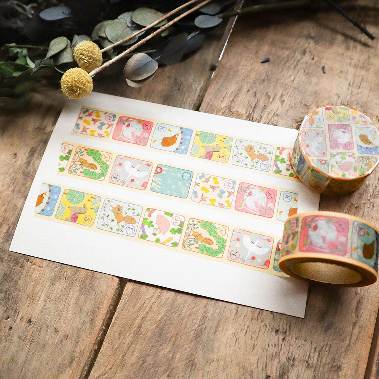 meriBUN Local Series Washi Tape – Gunma Animal Karuta