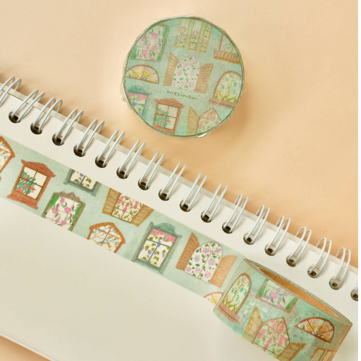meriBUN Washi Tape – Blooming Windows