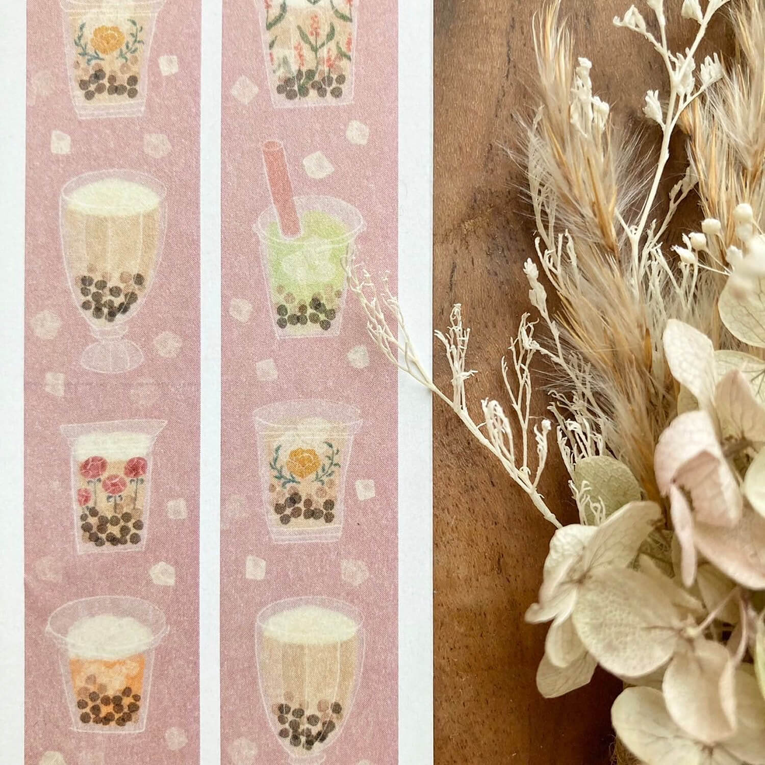 meriBUN Washi Tape – Boba Milk Tea
