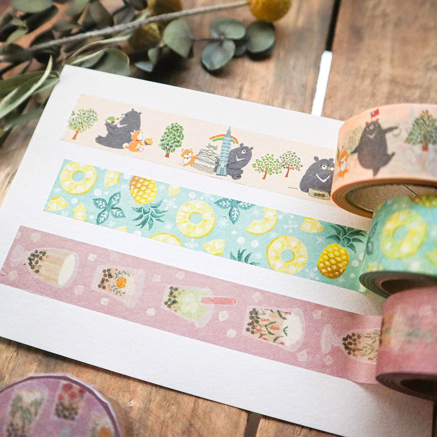 meriBUN Washi Tape – Boba Milk Tea