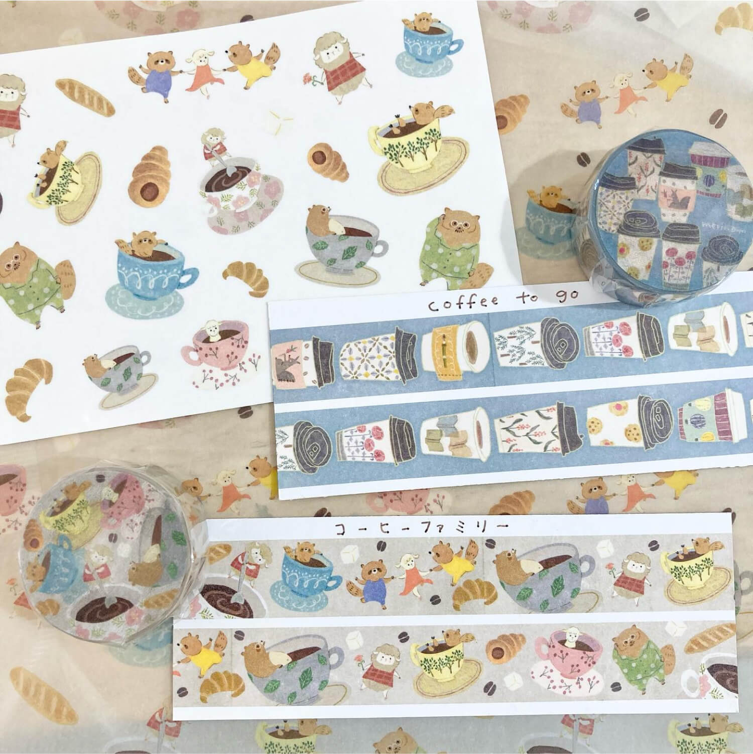 meriBUN Washi Tape – Coffee To Go