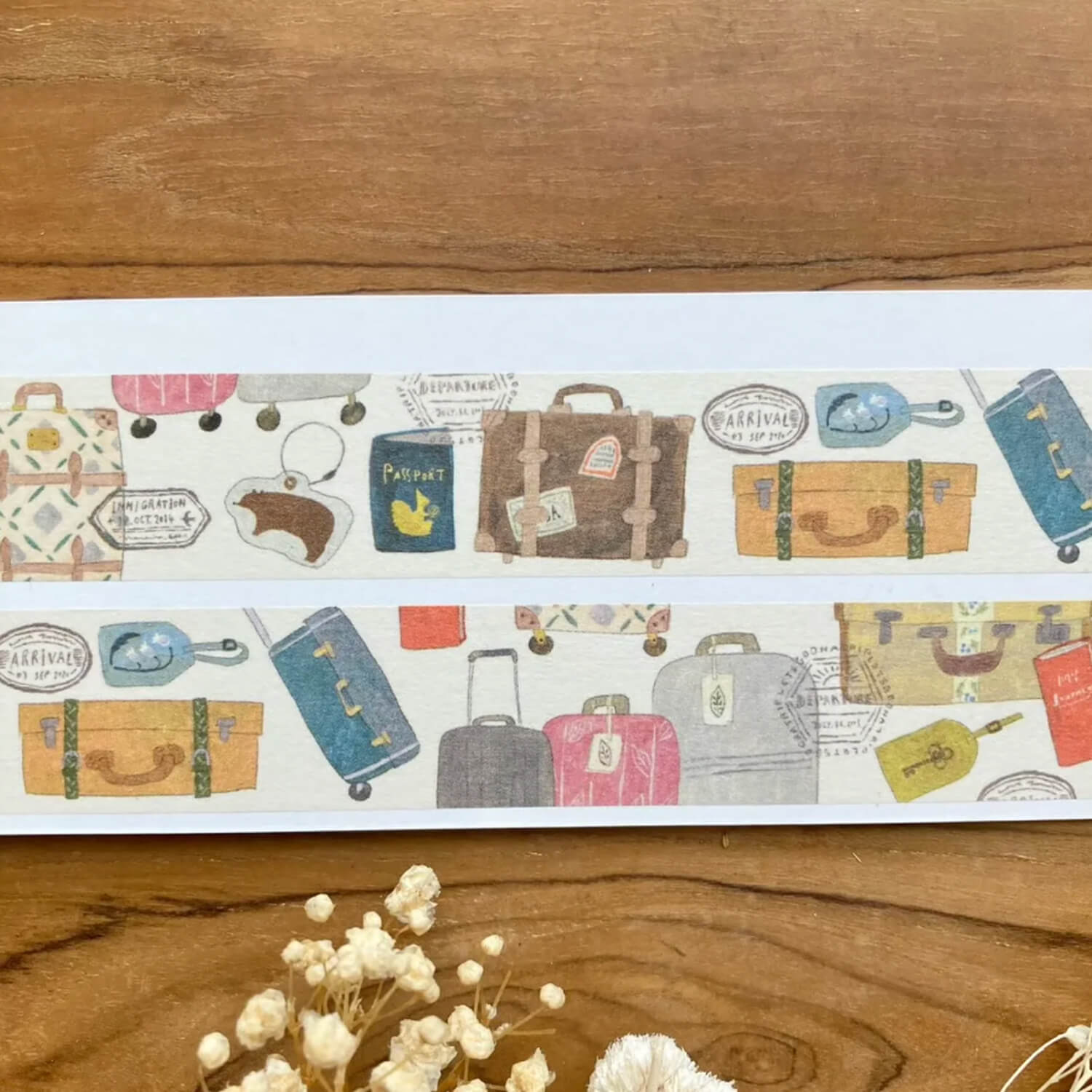 meriBUN Washi Tape – Traveler’s Luggage