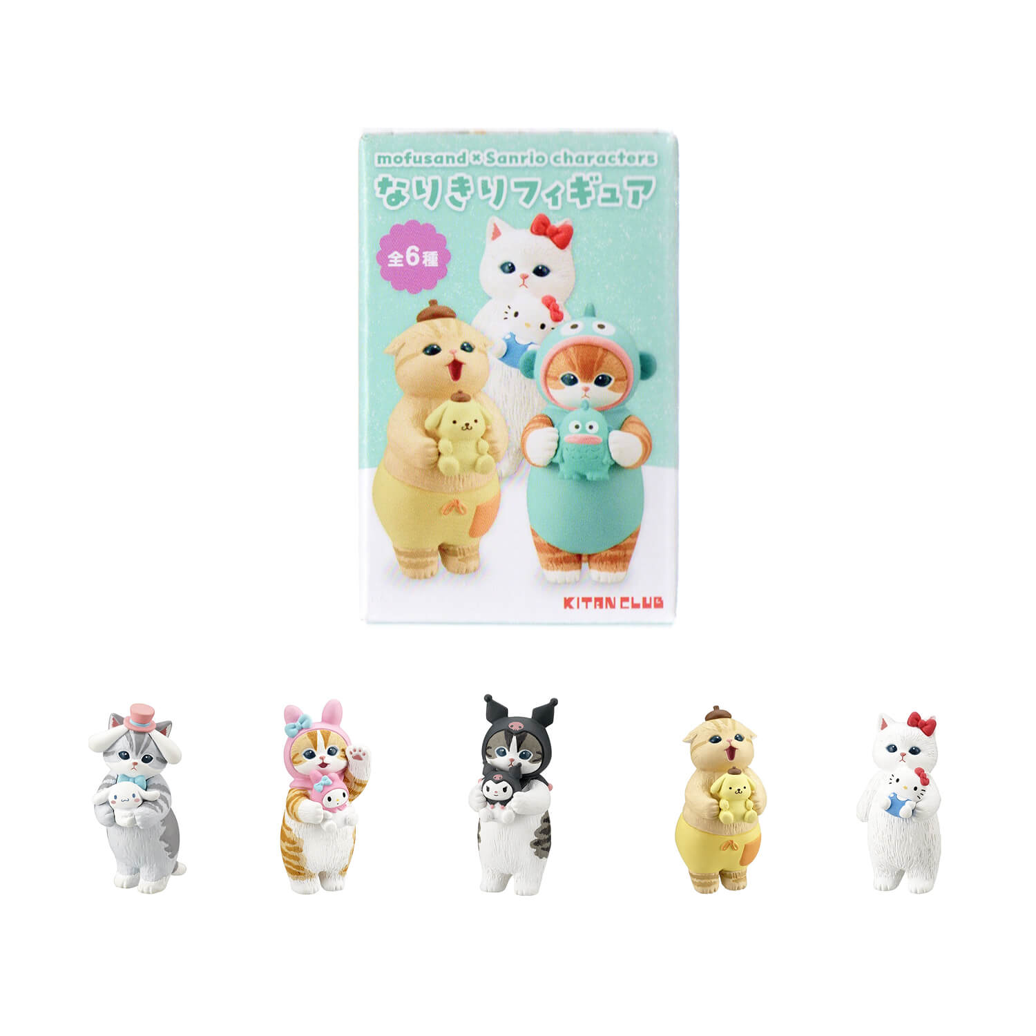mofusand × Sanrio Characters Figure Series 1 – Blind Box (6 Designs)