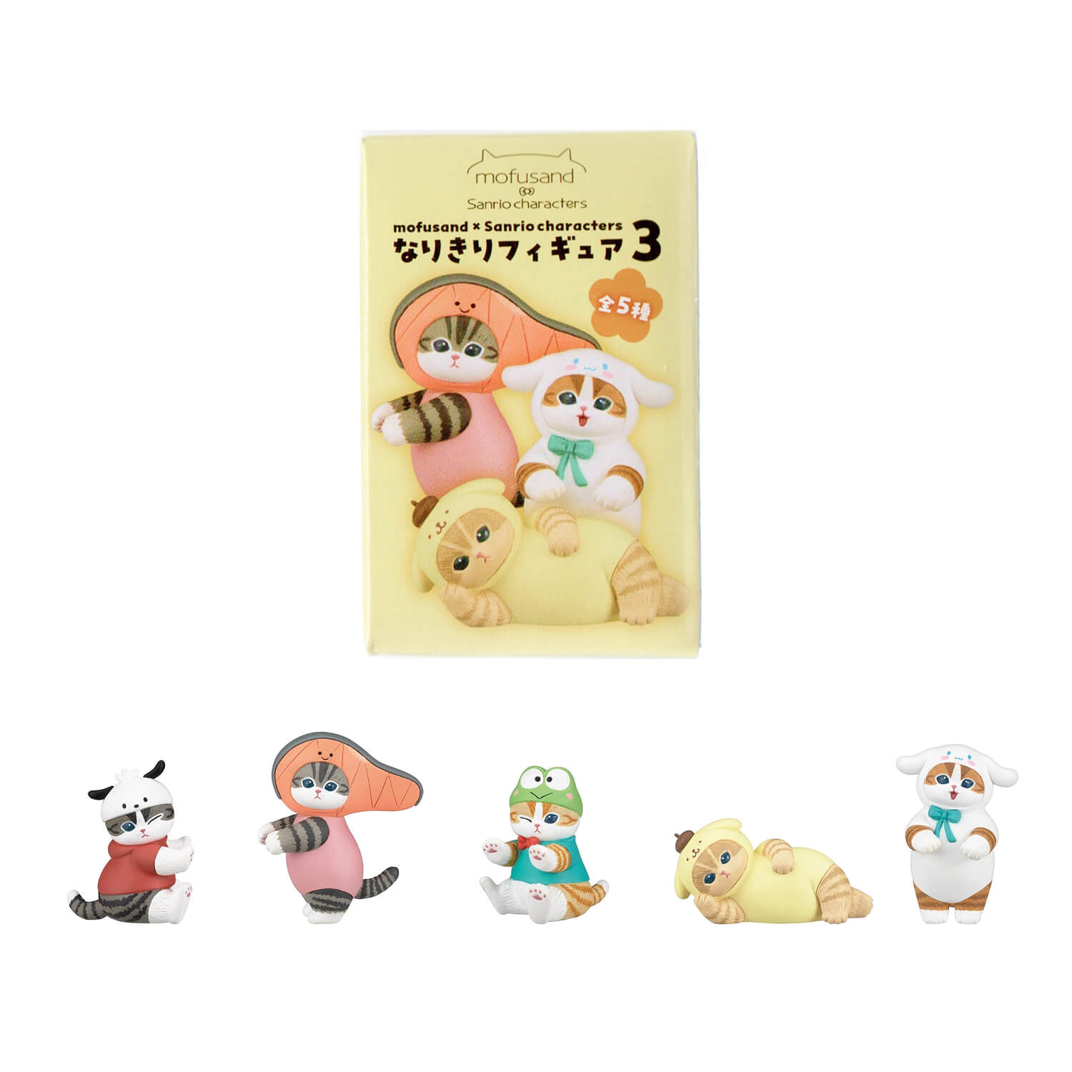 mofusand × Sanrio Characters Figure Series 3 – Blind Box (5 Designs)