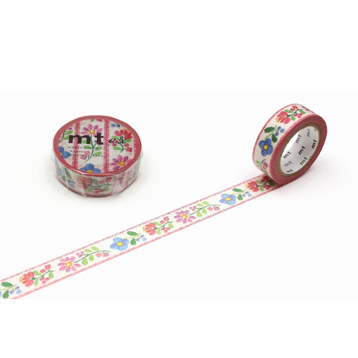 mt ex Washi Tape – Embroidery R (Flower Pattern)