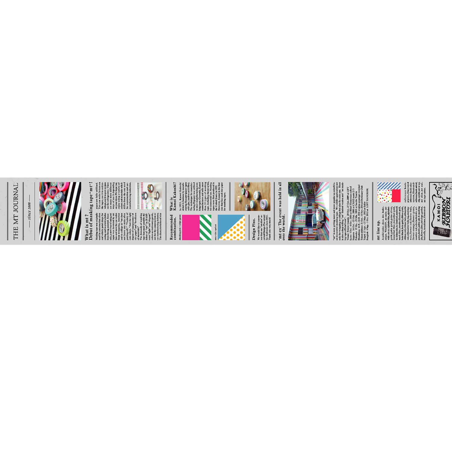 mt ex Washi Tape – English Newspaper