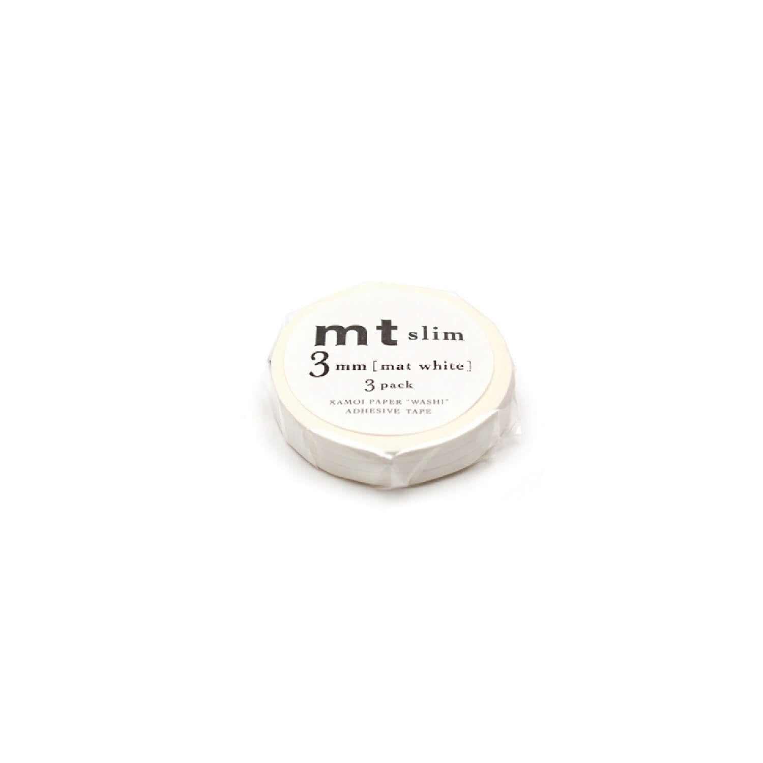 mt slim Washi Tape – Matte White (Set of 3)