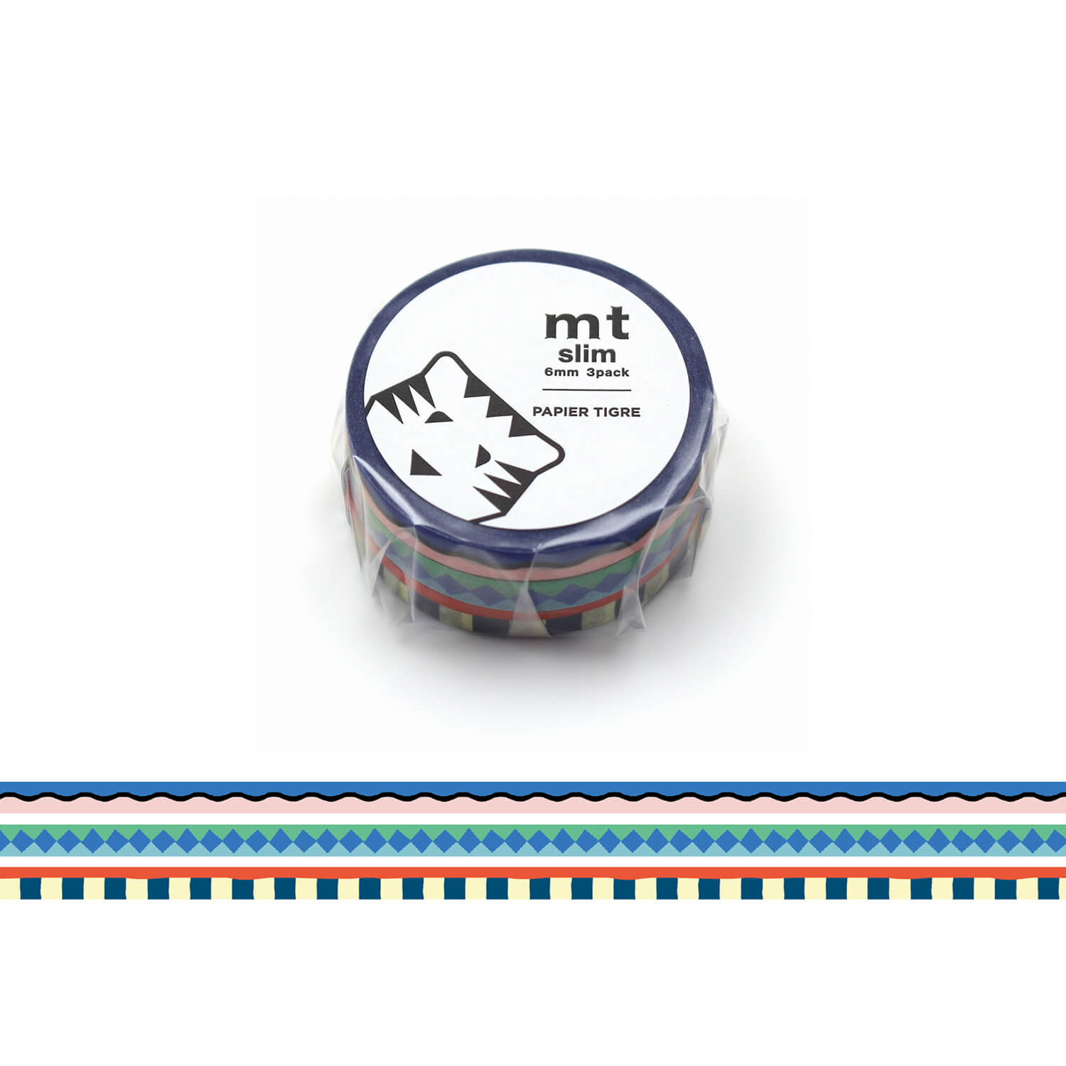mt slim × Papier Tigre Washi Tape Set – Pool (Set of 3)