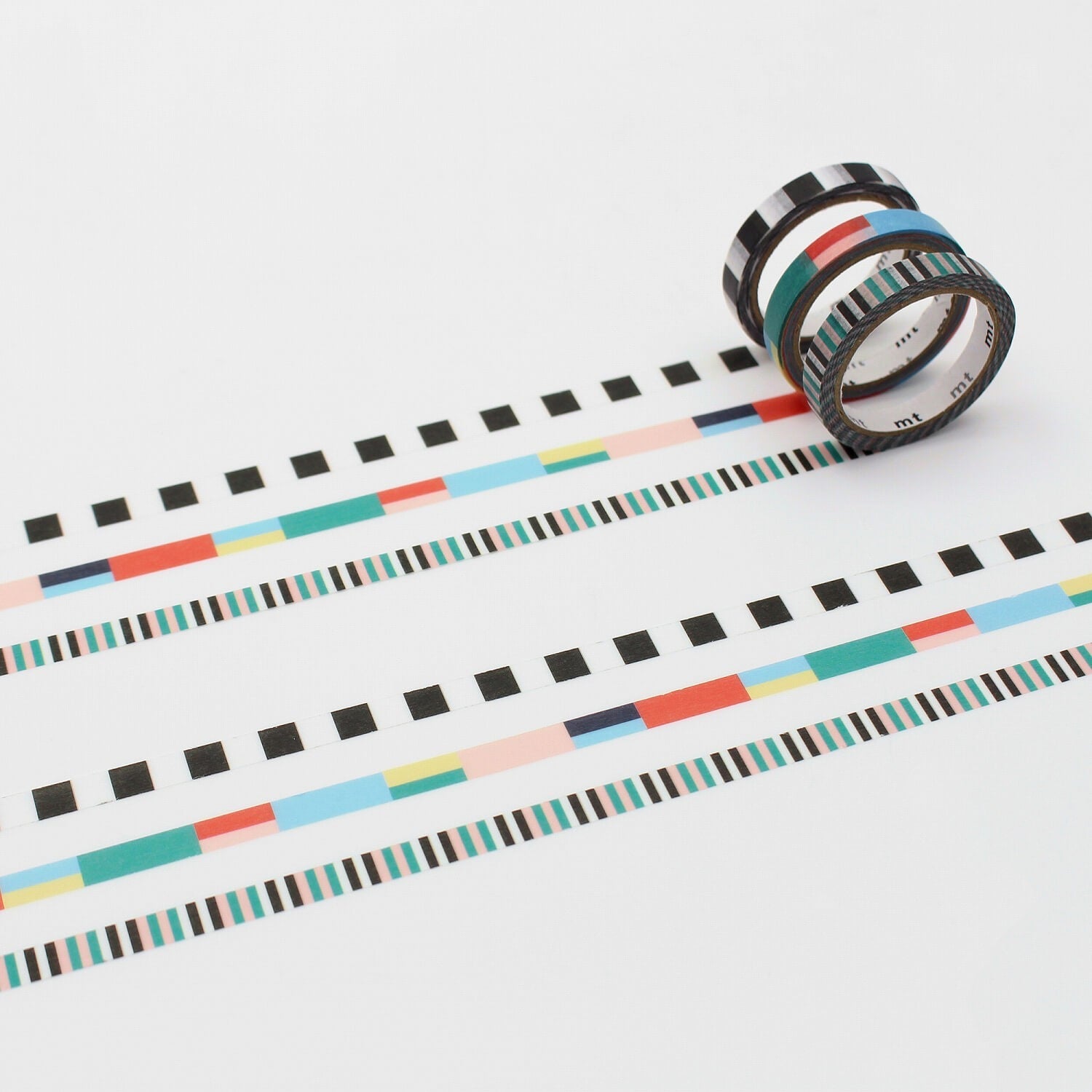 mt slim × Papier Tigre Washi Tape Set – Rubans (Set of 3)