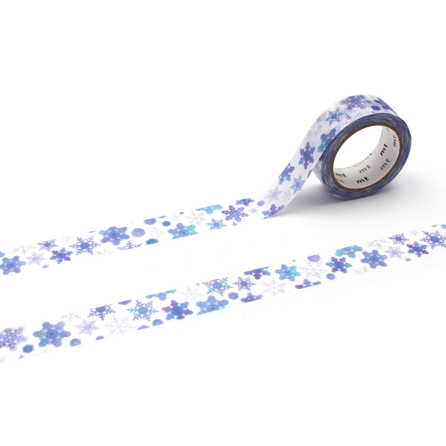 mt × Maruichi‑kyu Washi Tape – Snow Crystals