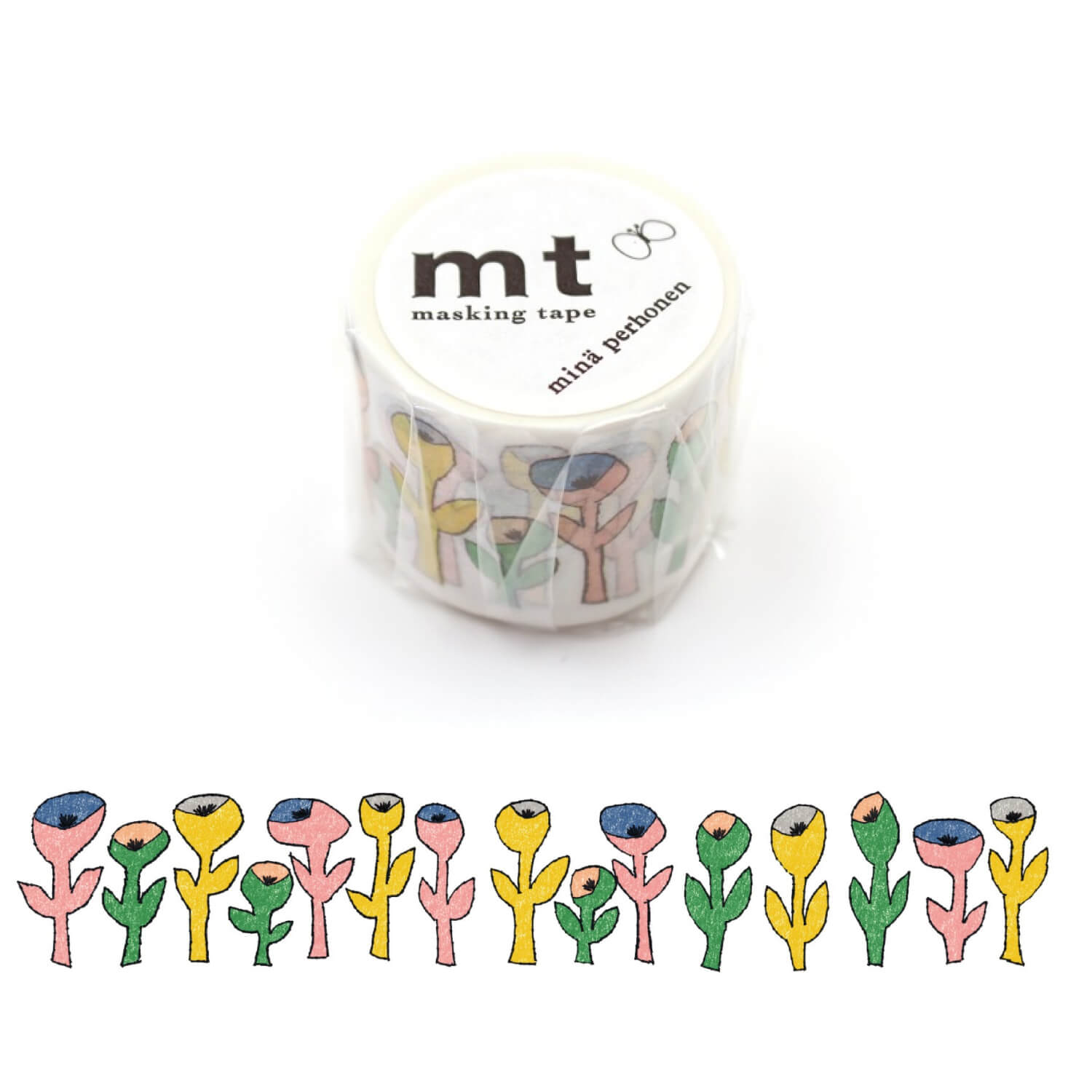 mt × Mina Perhonen Washi Tape - Bloom