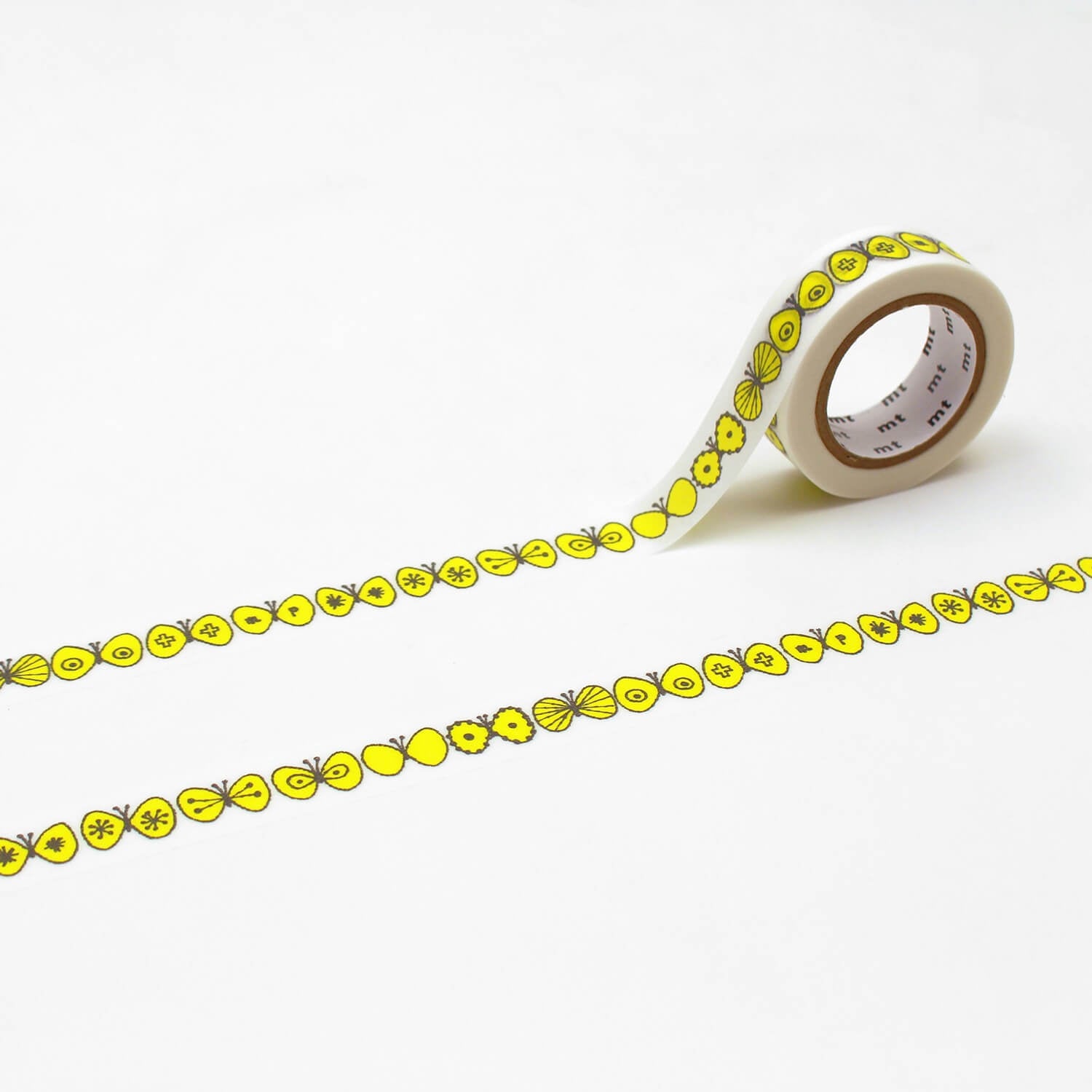 mt × Mina Perhonen Washi Tape – Choucho (Yellow)