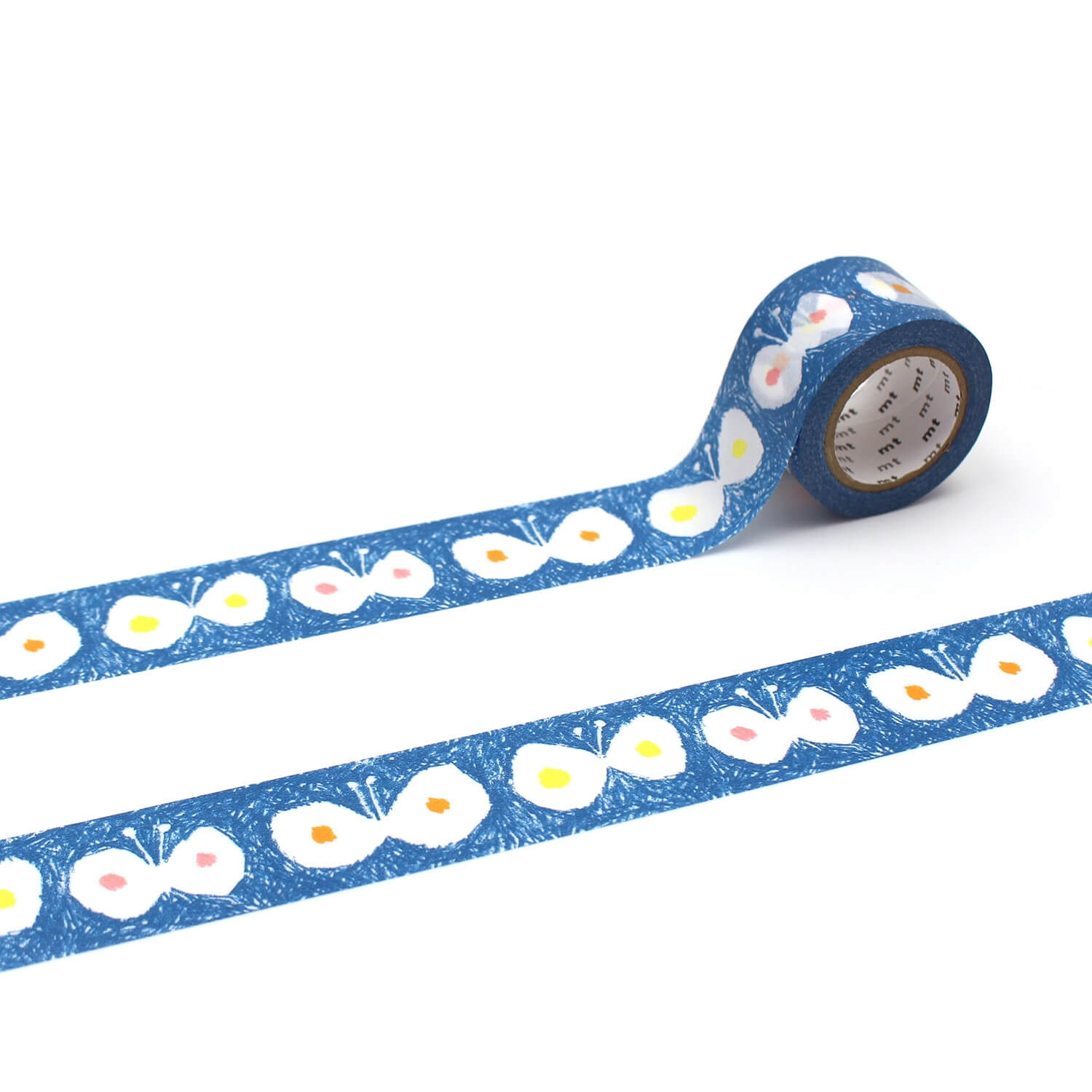 mt × Mina Perhonen Washi Tape – Hana Hane (Blue)