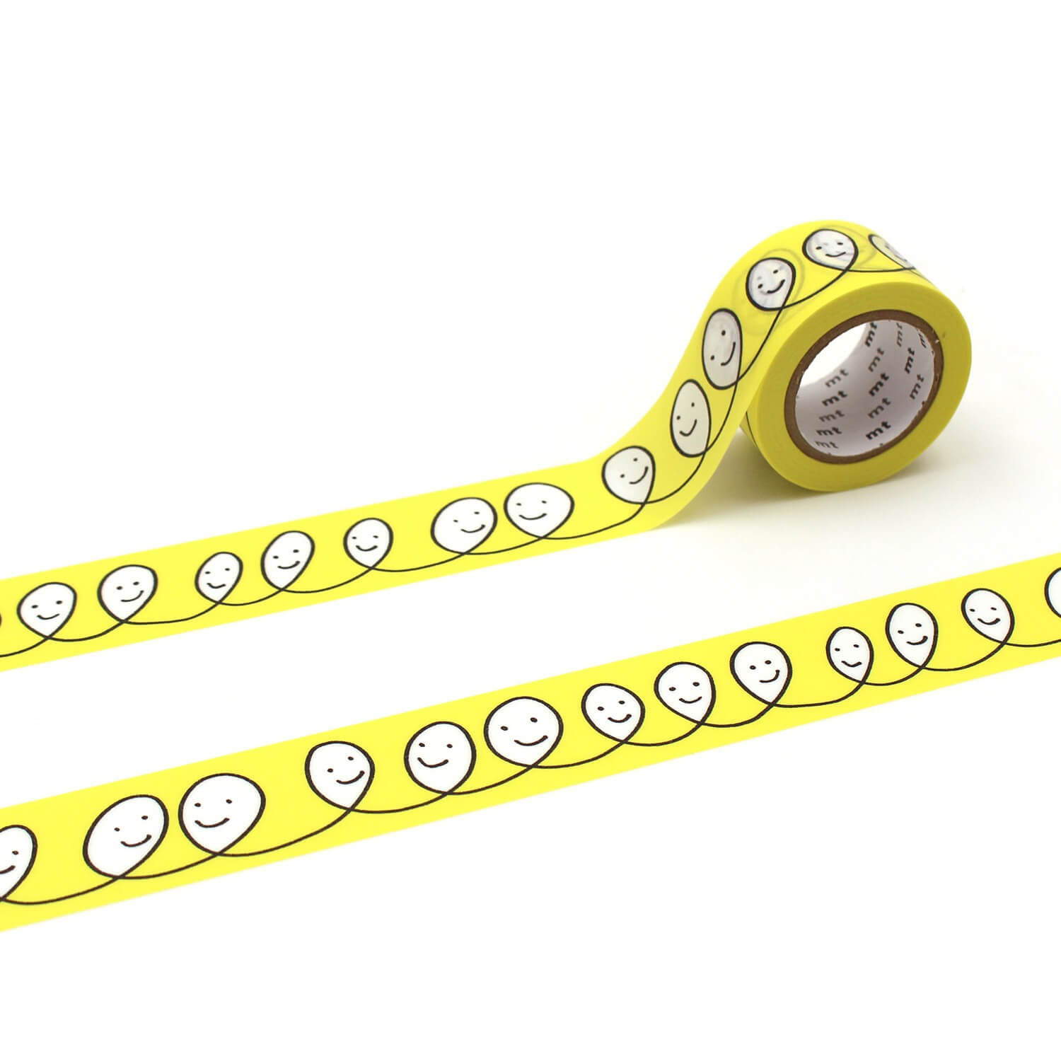 mt × Mina Perhonen Washi Tape – Smile (Yellow)
