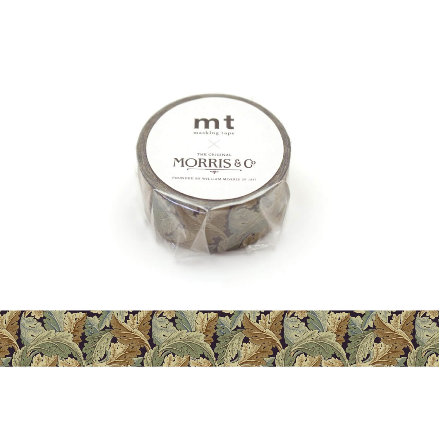 mt × Morris & Co. Washi Tape Set – 5 Classic Designs