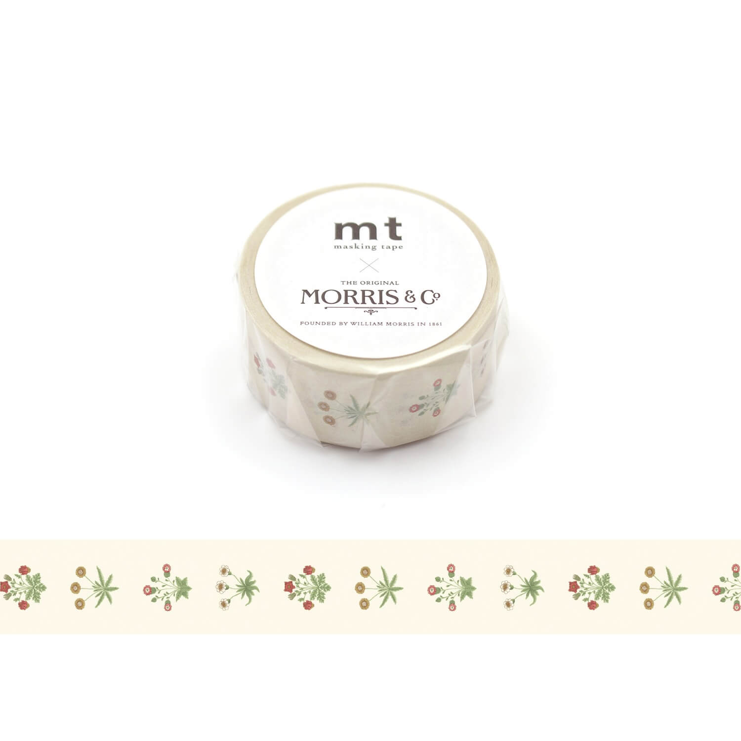 mt × Morris & Co. Washi Tape Set – 5 Classic Designs