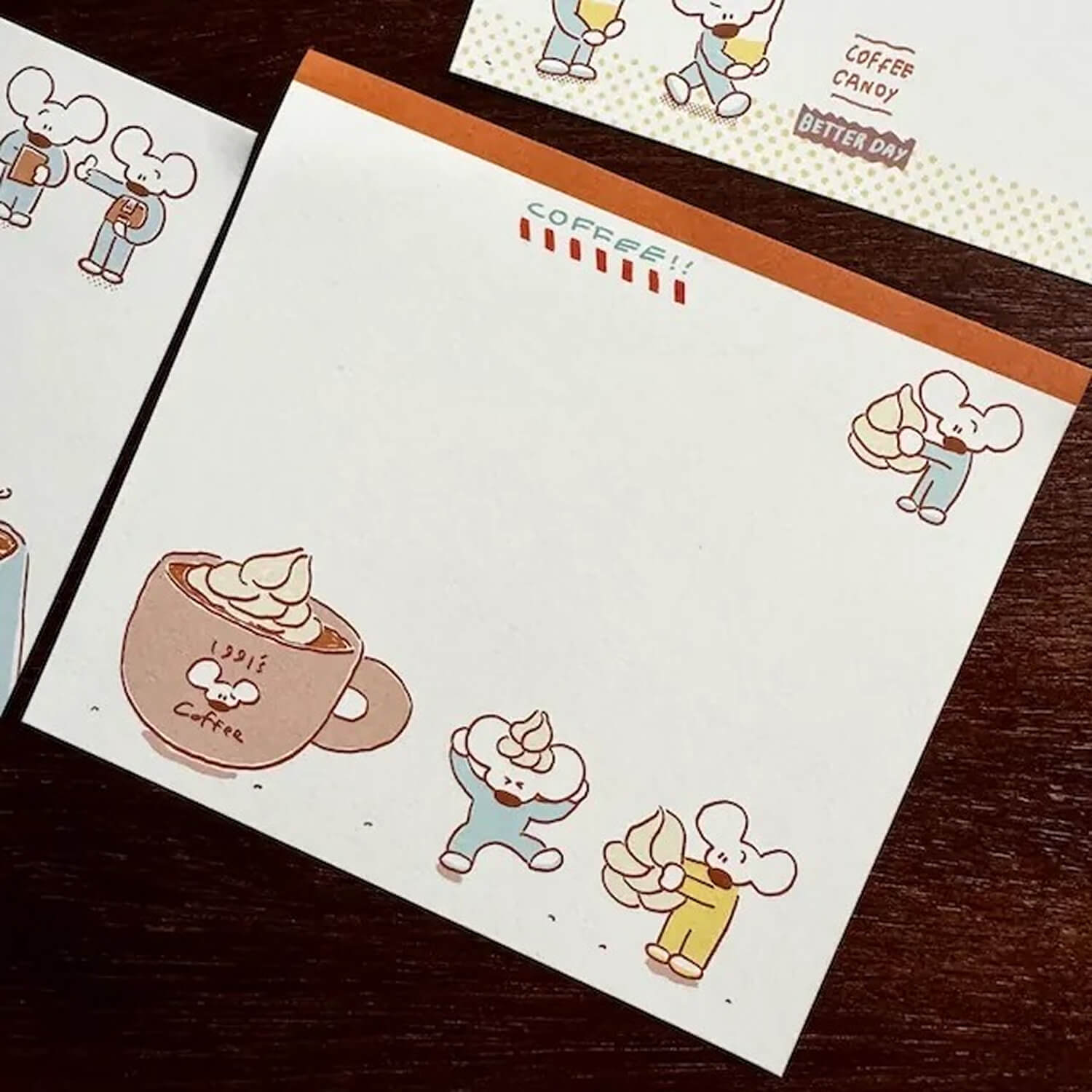1991w2992 Memo Pad – Café