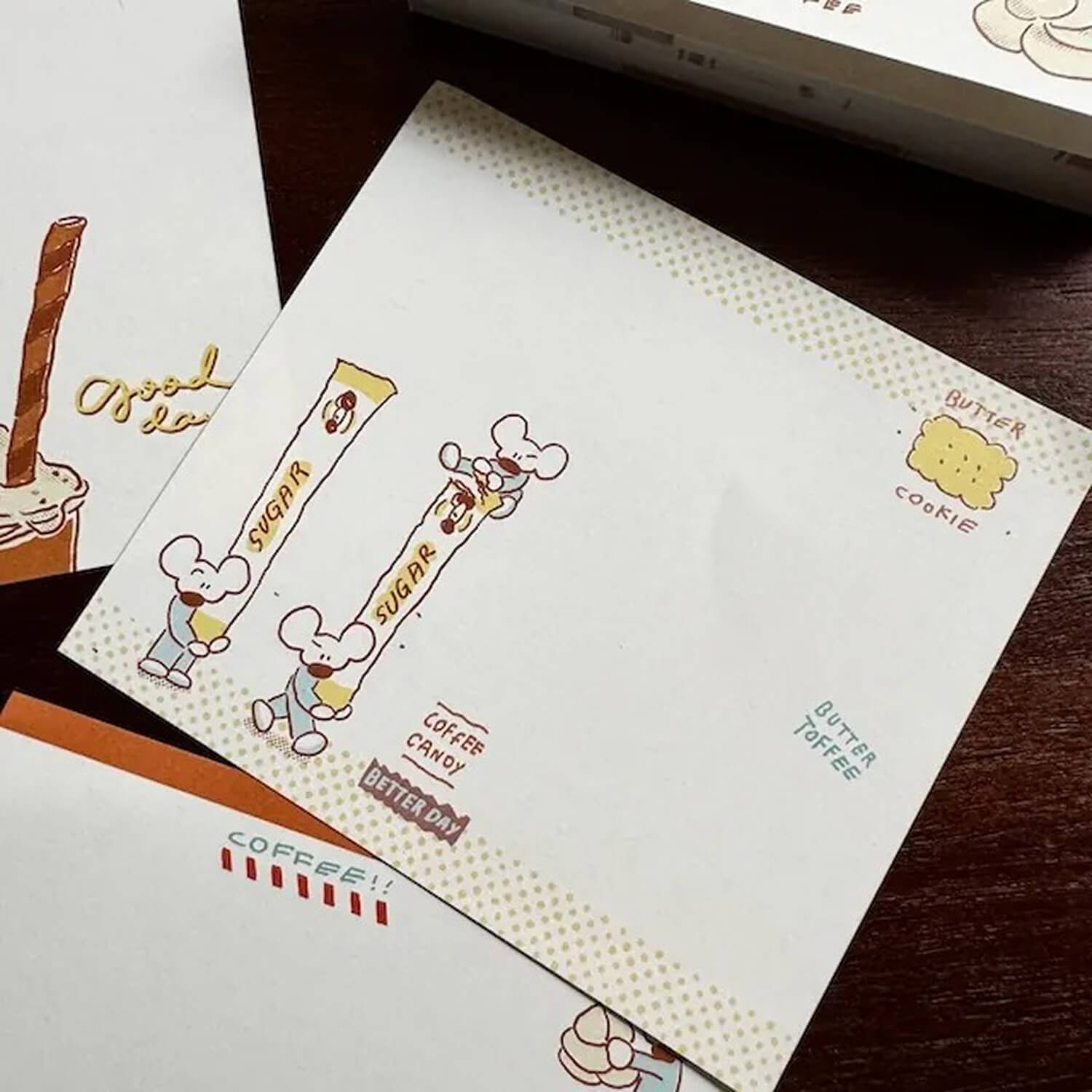 1991w2992 Memo Pad – Café