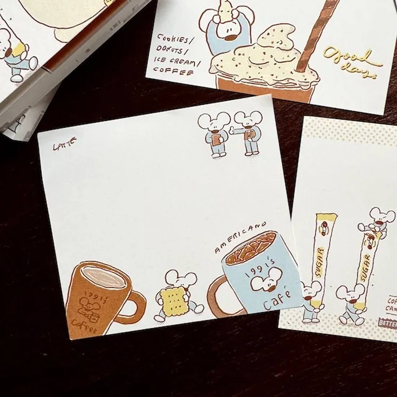 1991w2992 Memo Pad – Café