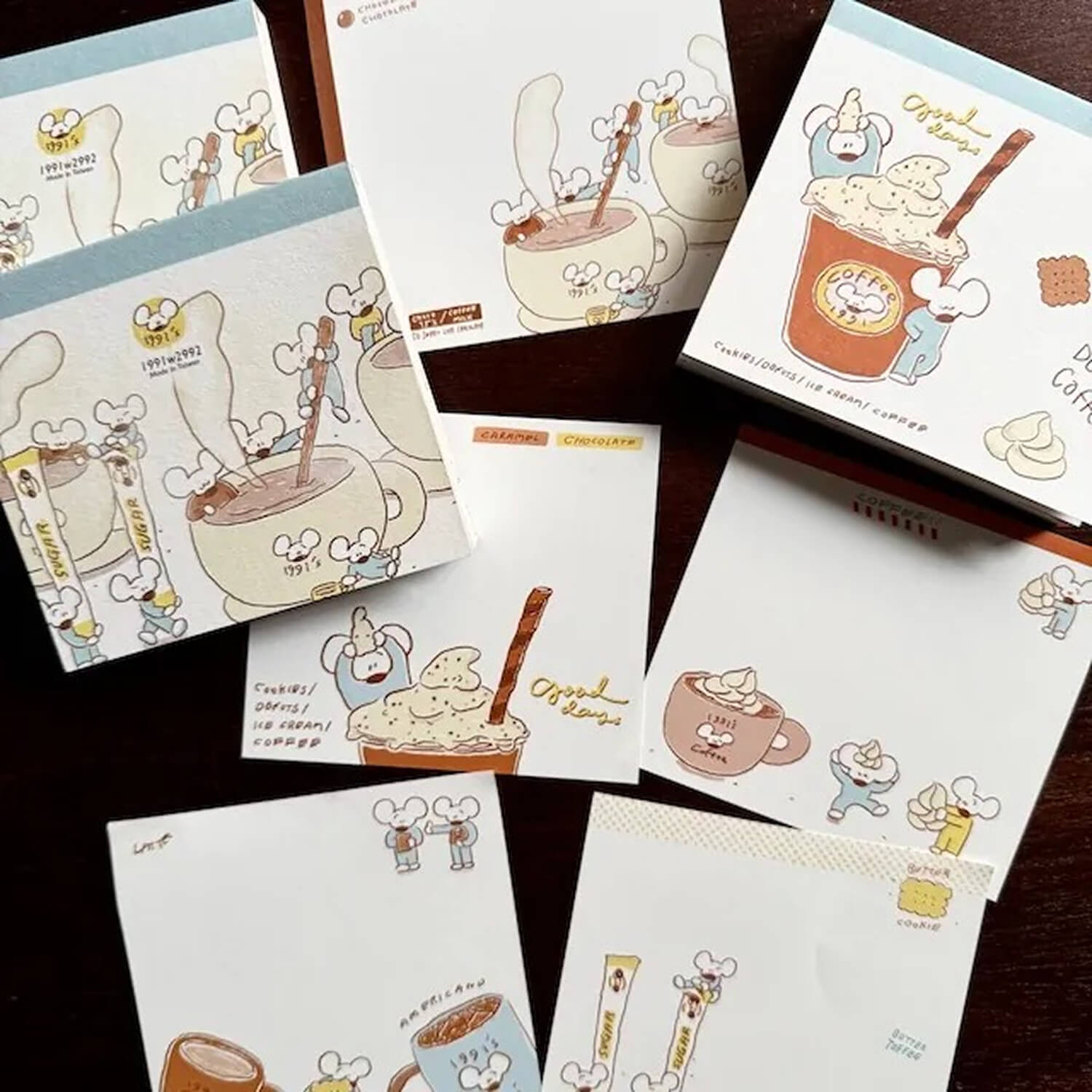 1991w2992 Memo Pad – Café