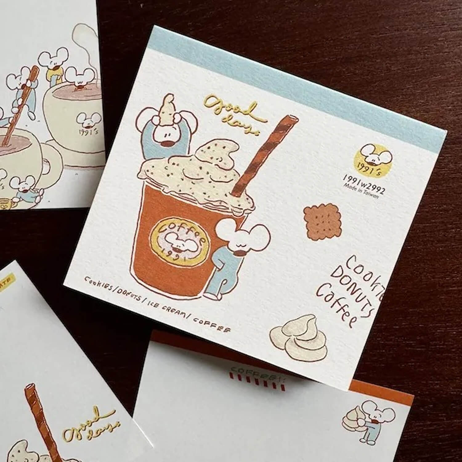 1991w2992 Memo Pad – Café