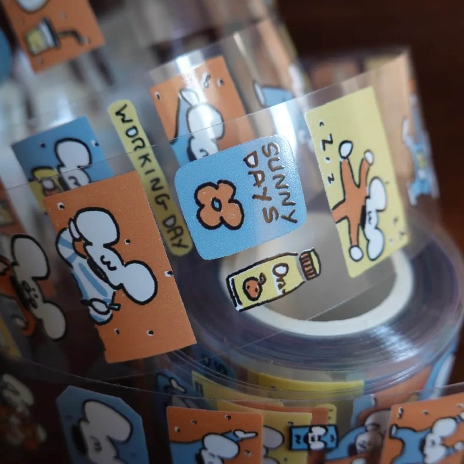 1991w2992 PET Tape – Everyday Lemon Macaron