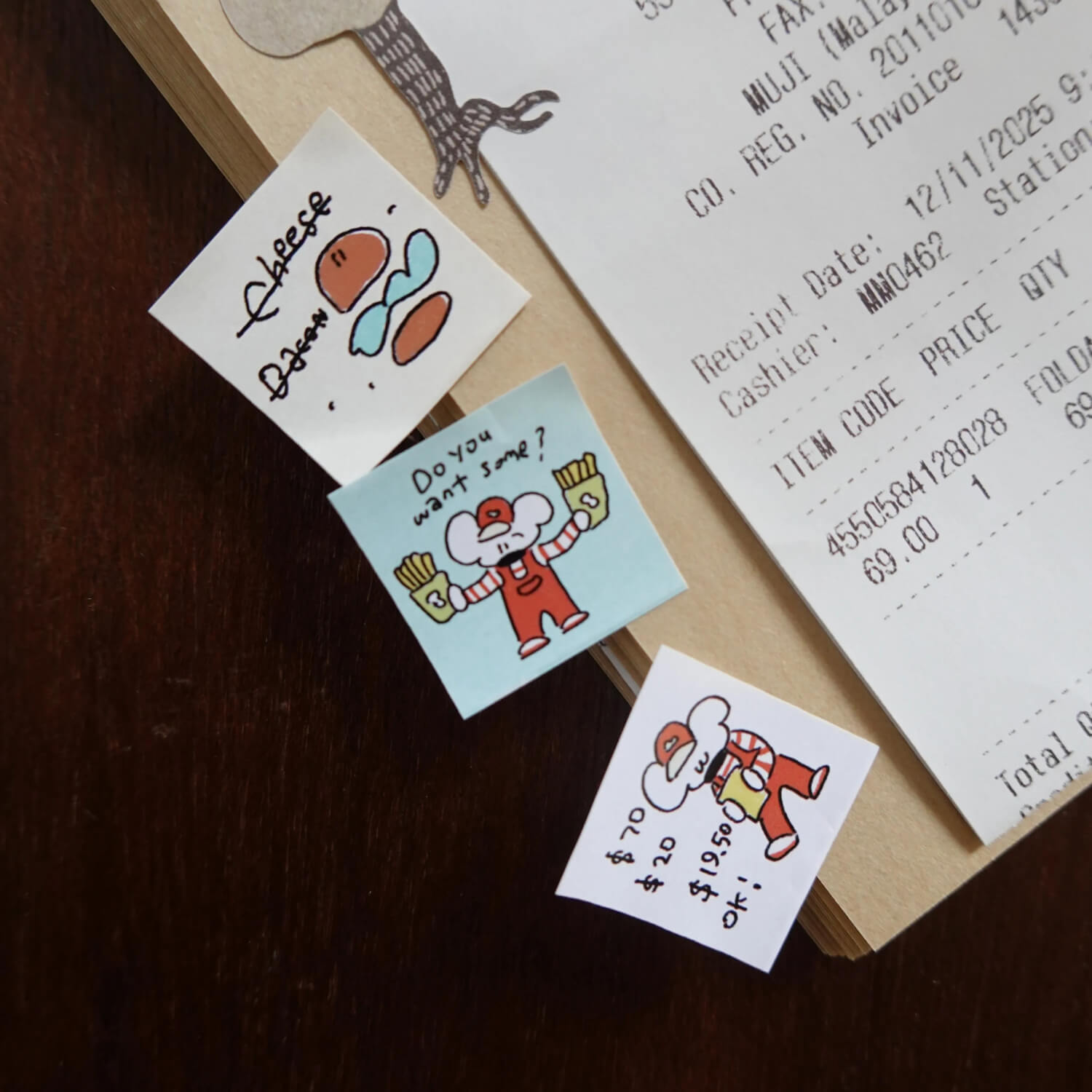 1991w2992 Sticker Roll – Mouse Boss's Diner
