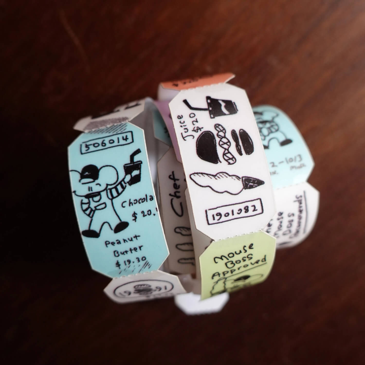1991w2992 Tracing Paper Sticker Roll – Mouse Boss's Treat Voucher